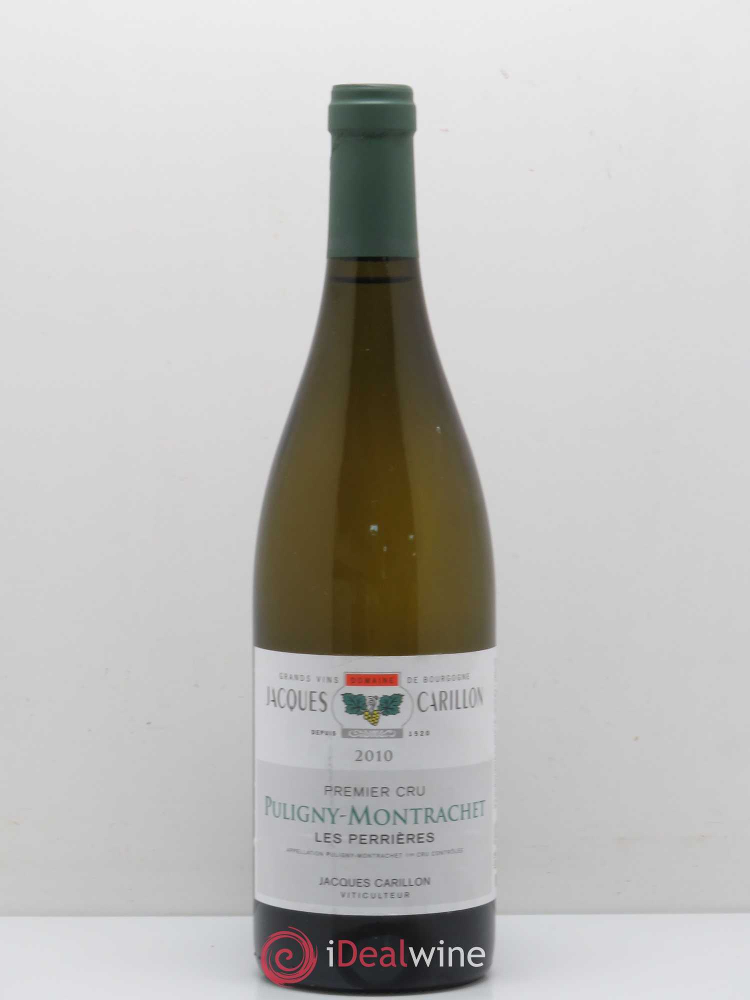 Puligny-Montrachet 1er Cru Les Perrieres Jacques Carillon 2010 - Posten von 1 Flasche - 0