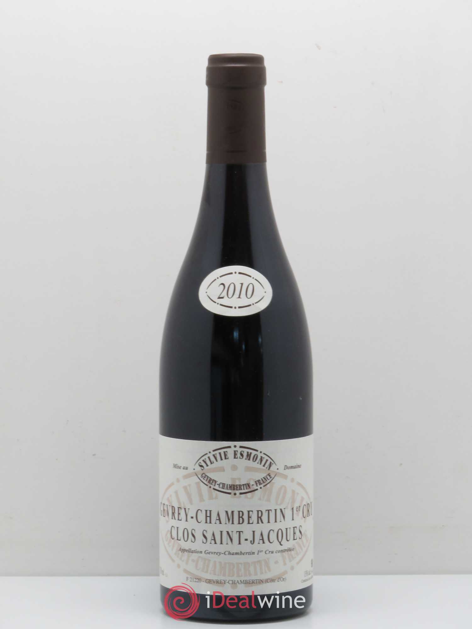 Gevrey-Chambertin 1er Cru Clos Saint Jacques Sylvie Esmonin 2010 - Posten von 1 Flasche - 0