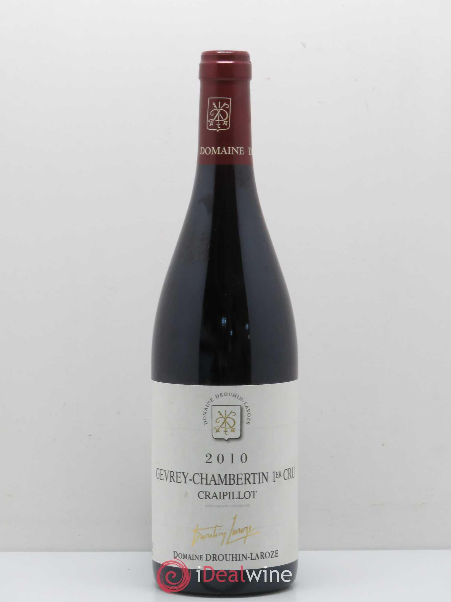Gevrey-Chambertin 1er Cru Craipillot Domaine Drouhin-Laroze 2010 - Lot de 1 bouteille - 0
