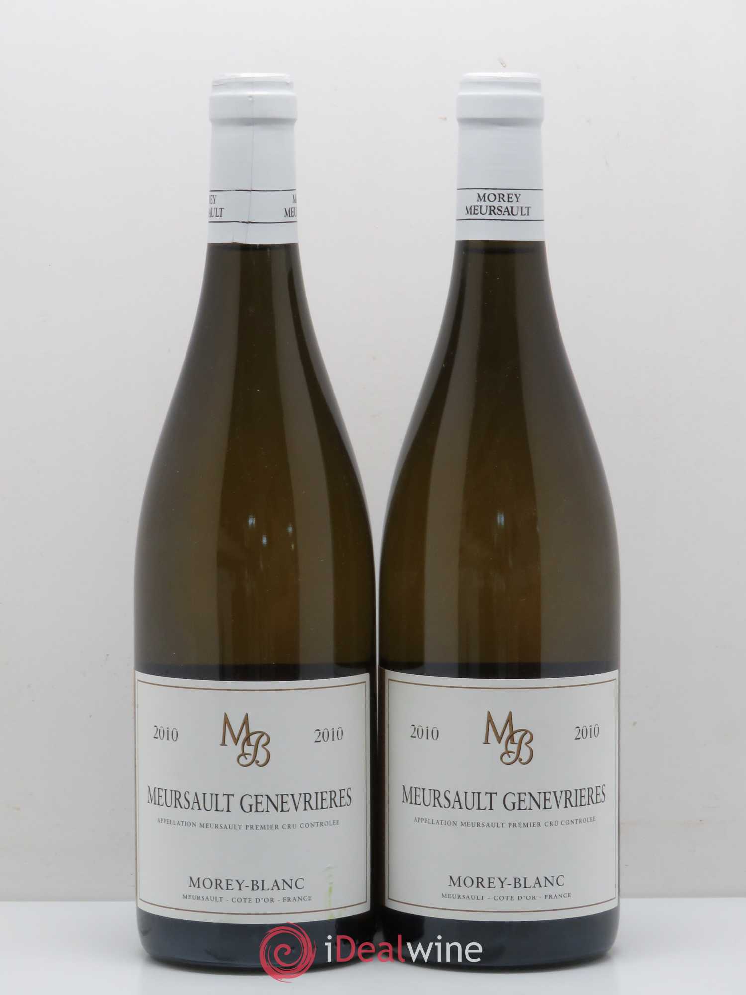 Meursault 1er Cru Genevrieres Morey-Blanc 2010 - Posten von 2 Flaschen - 0