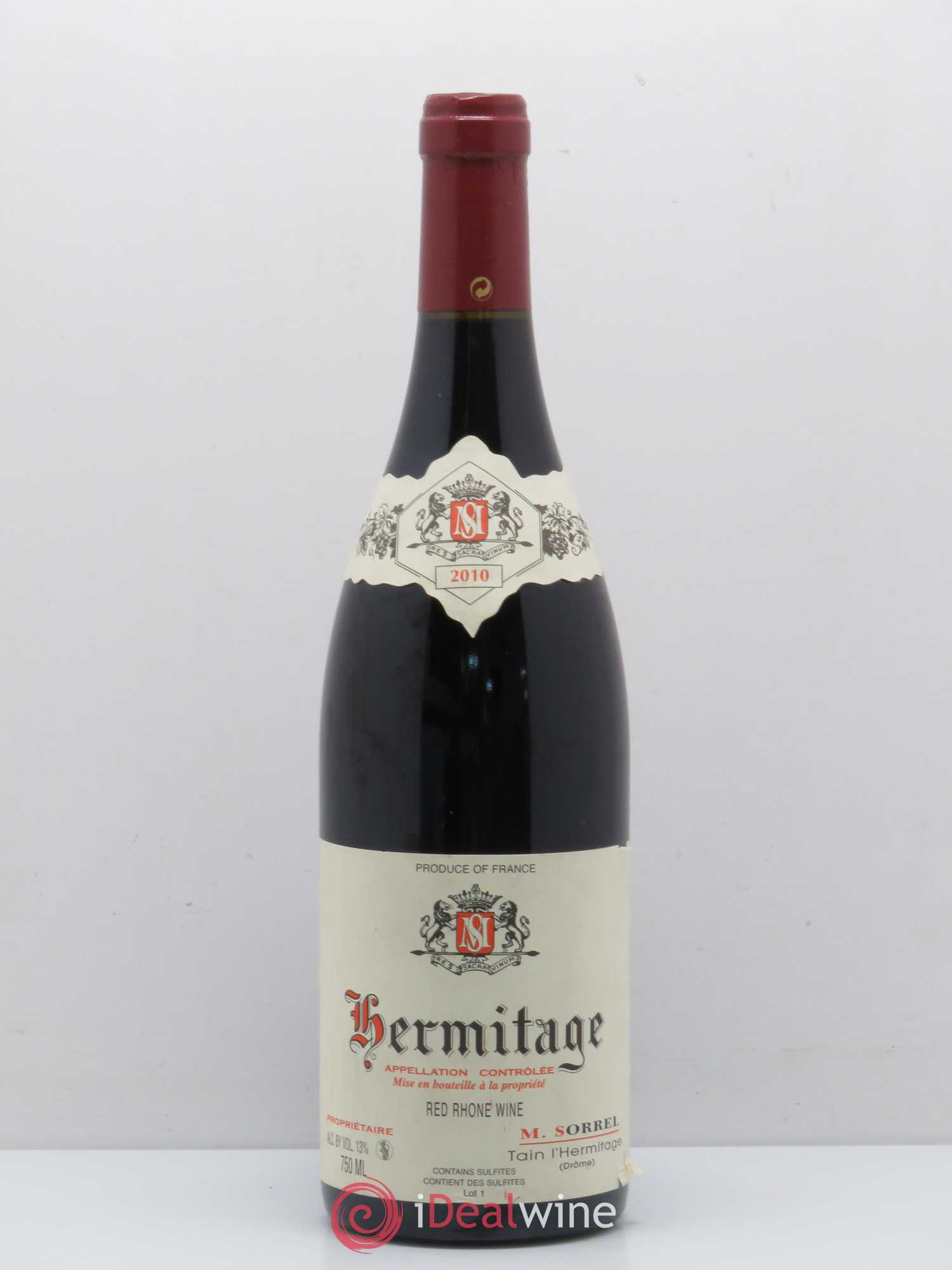 Hermitage Marc Sorrel 2010 - Lot de 1 bouteille - 0