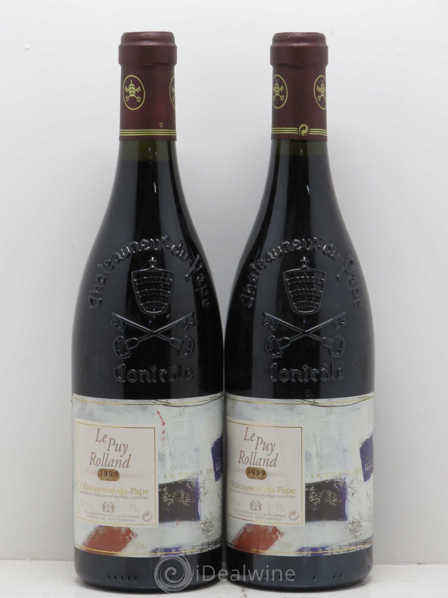 Châteauneuf-du-Pape Le Puy Rolland La Cuvée Du 3ème Millénaire Château De La Font Du Loup 1999 - Posten von 2 Flaschen - 0