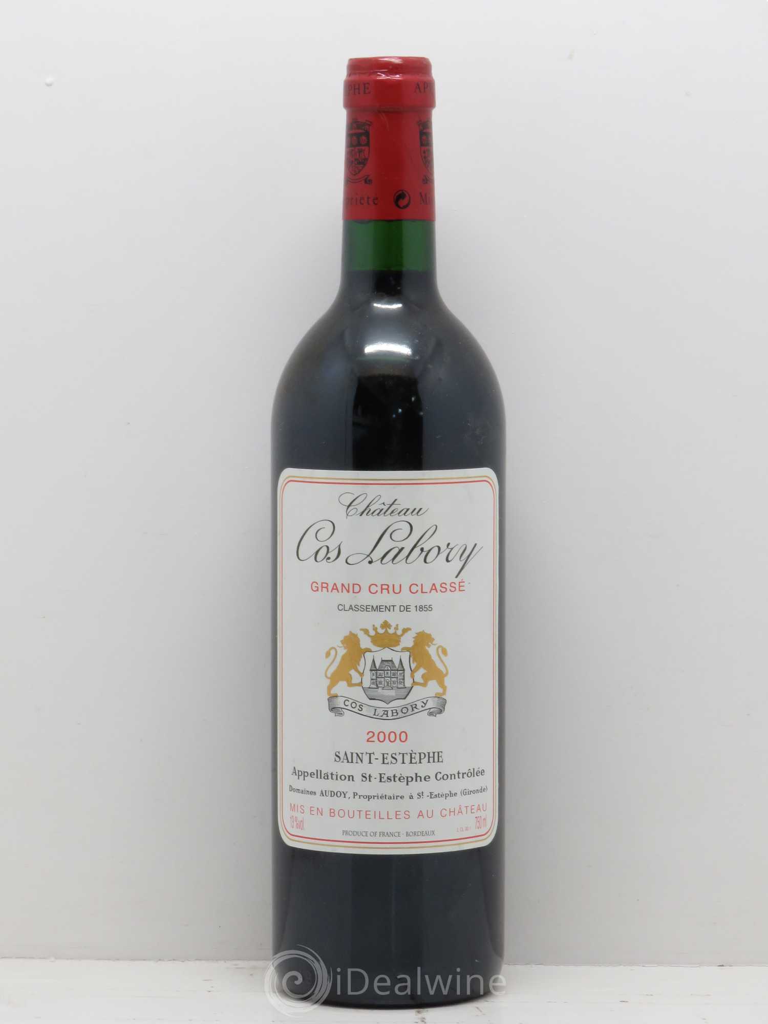 Château Cos Labory 5ème Grand Cru Classé 2000 - Lot de 1 bouteille - 0