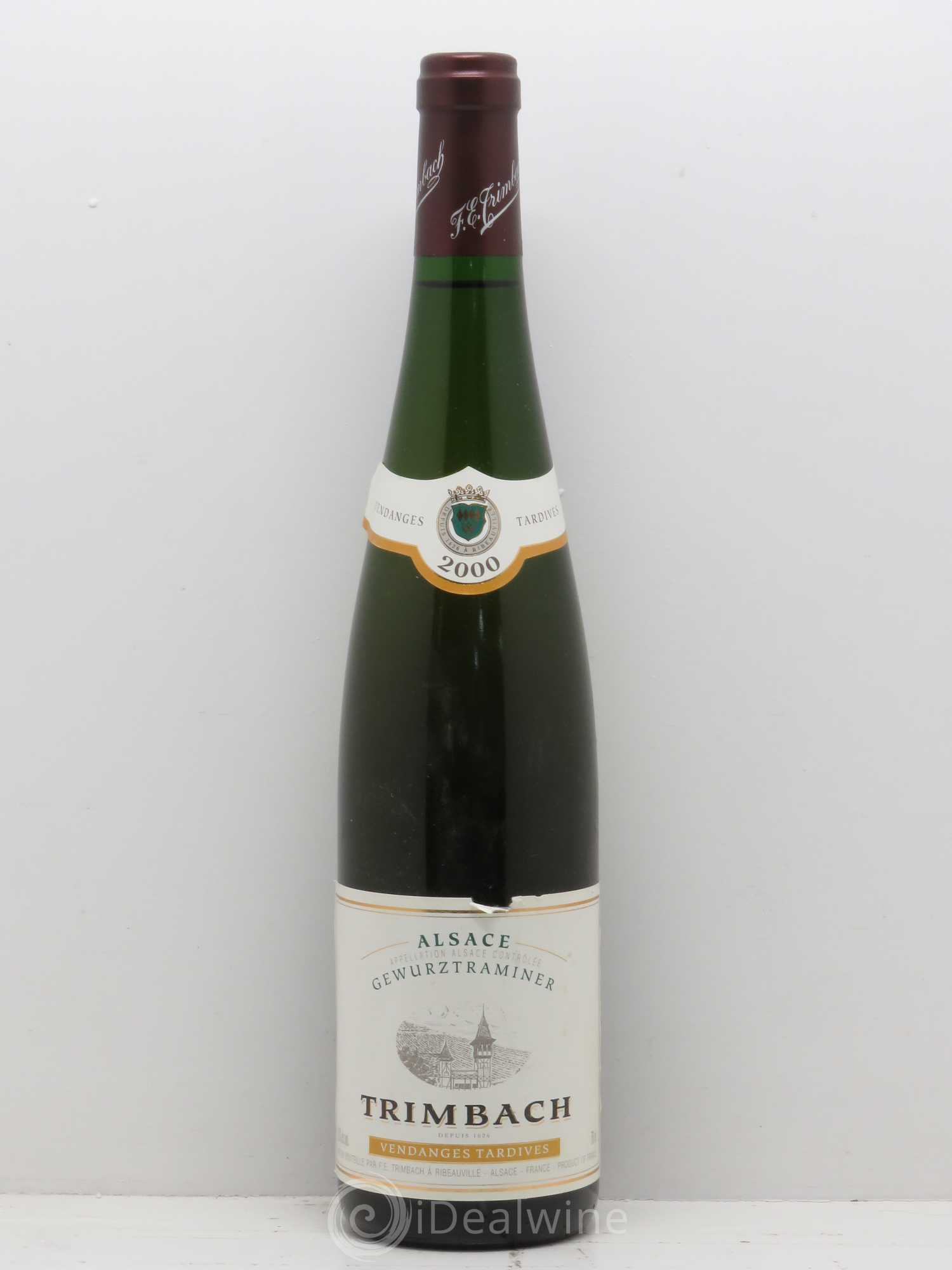 Alsace Gewurztraminer Vendanges Tardives Trimbach (Domaine) 2000 - Lotto di 1 bottiglia - 0