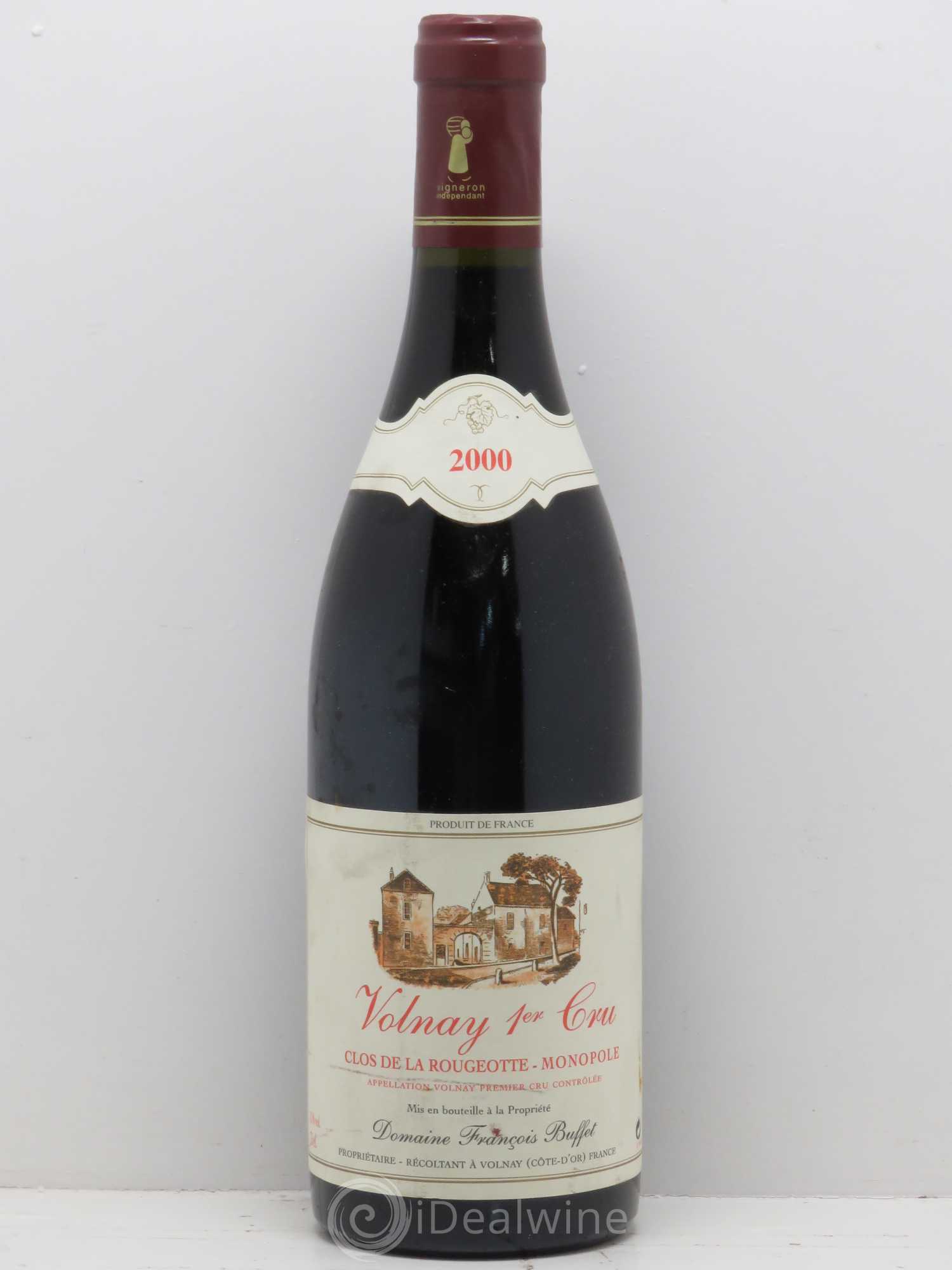 Volnay 1er Cru Clos De La Rougeotte Francois Buffet 2000 - Posten von 1 Flasche - 0