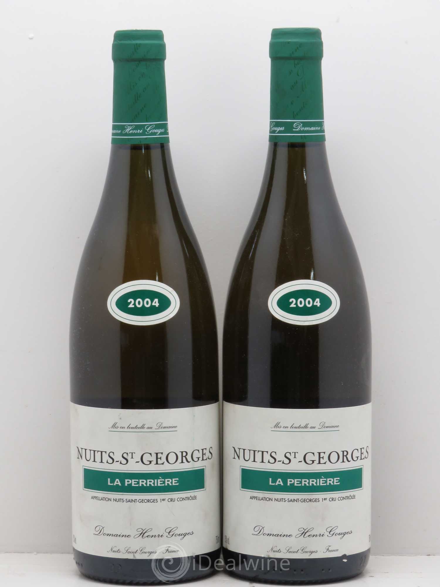 Nuits-Saint-Georges 1er Cru La Perrière Henri Gouges 2004 - Posten von 2 Flaschen - 0