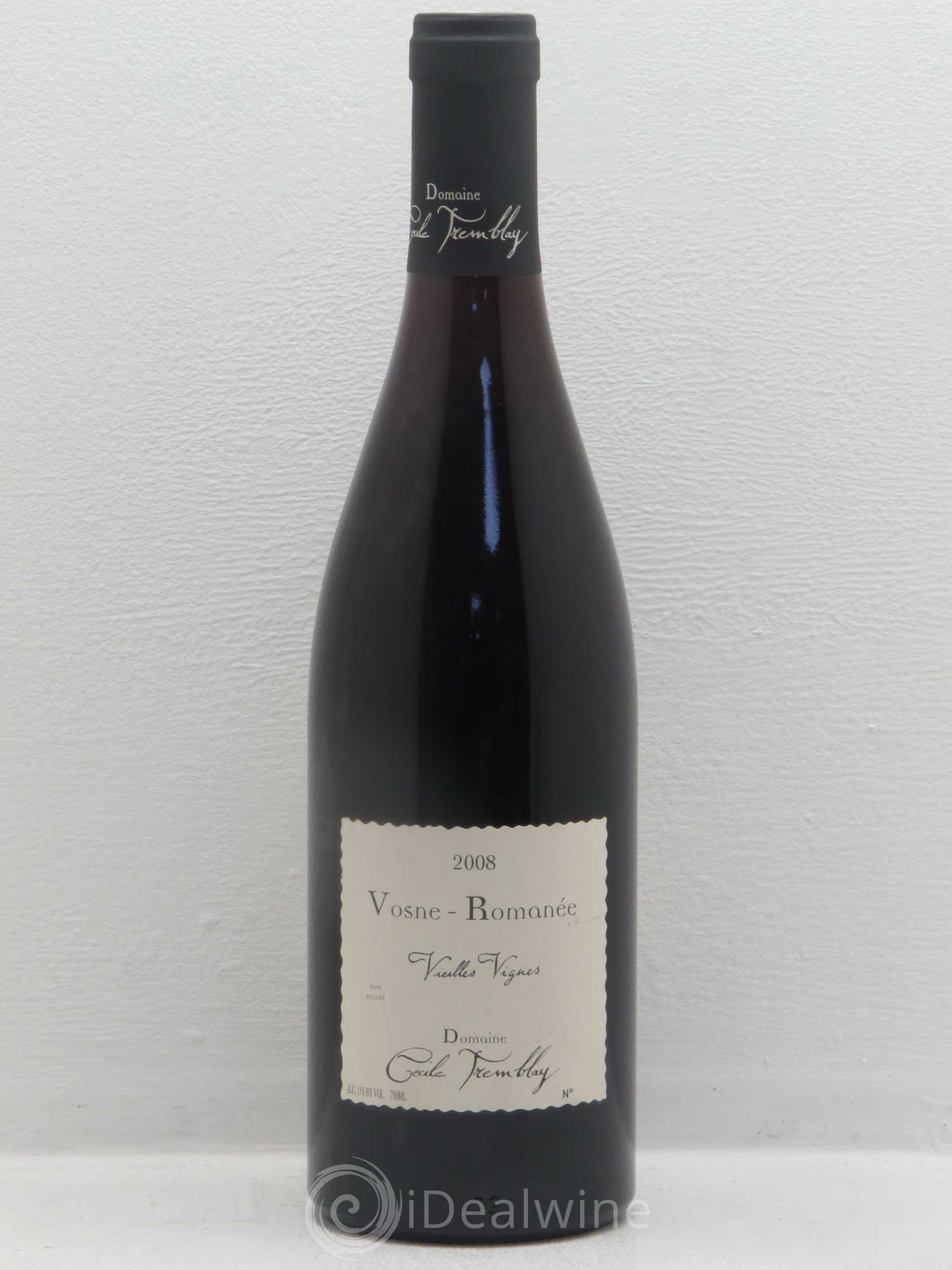 Vosne-Romanée Vieilles Vignes Cécile Tremblay 2008 - Lot de 1 bouteille - 0