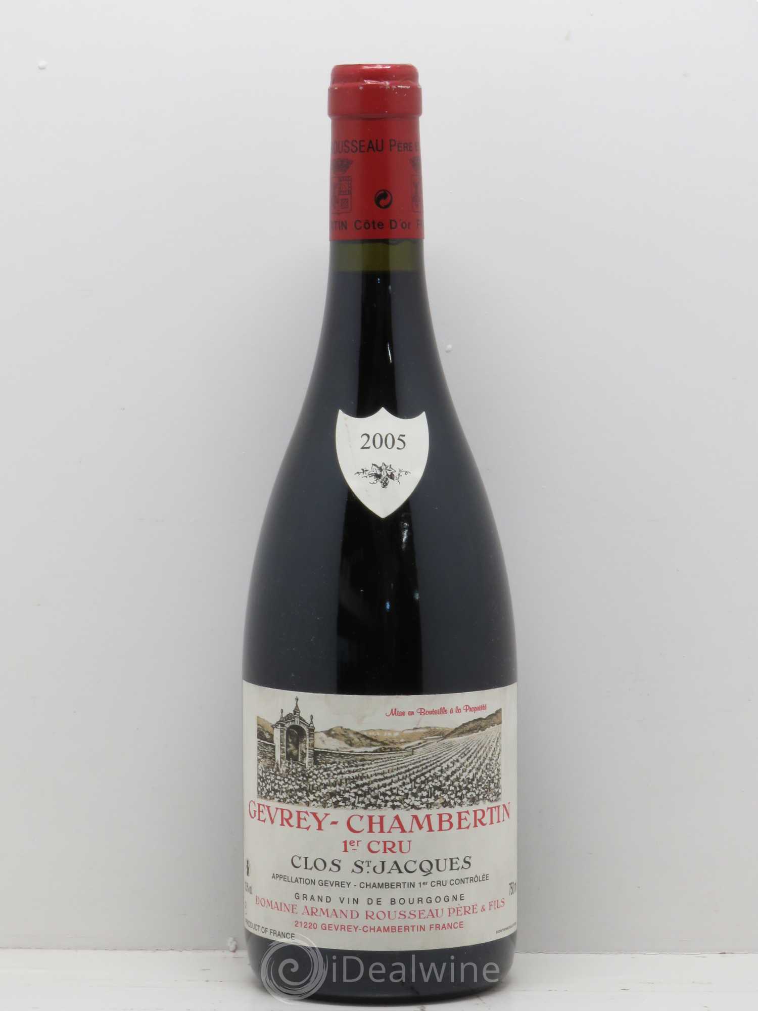 Gevrey-Chambertin 1er Cru Clos Saint-Jacques Armand Rousseau (Domaine) 2005 - Lot de 1 bouteille - 0