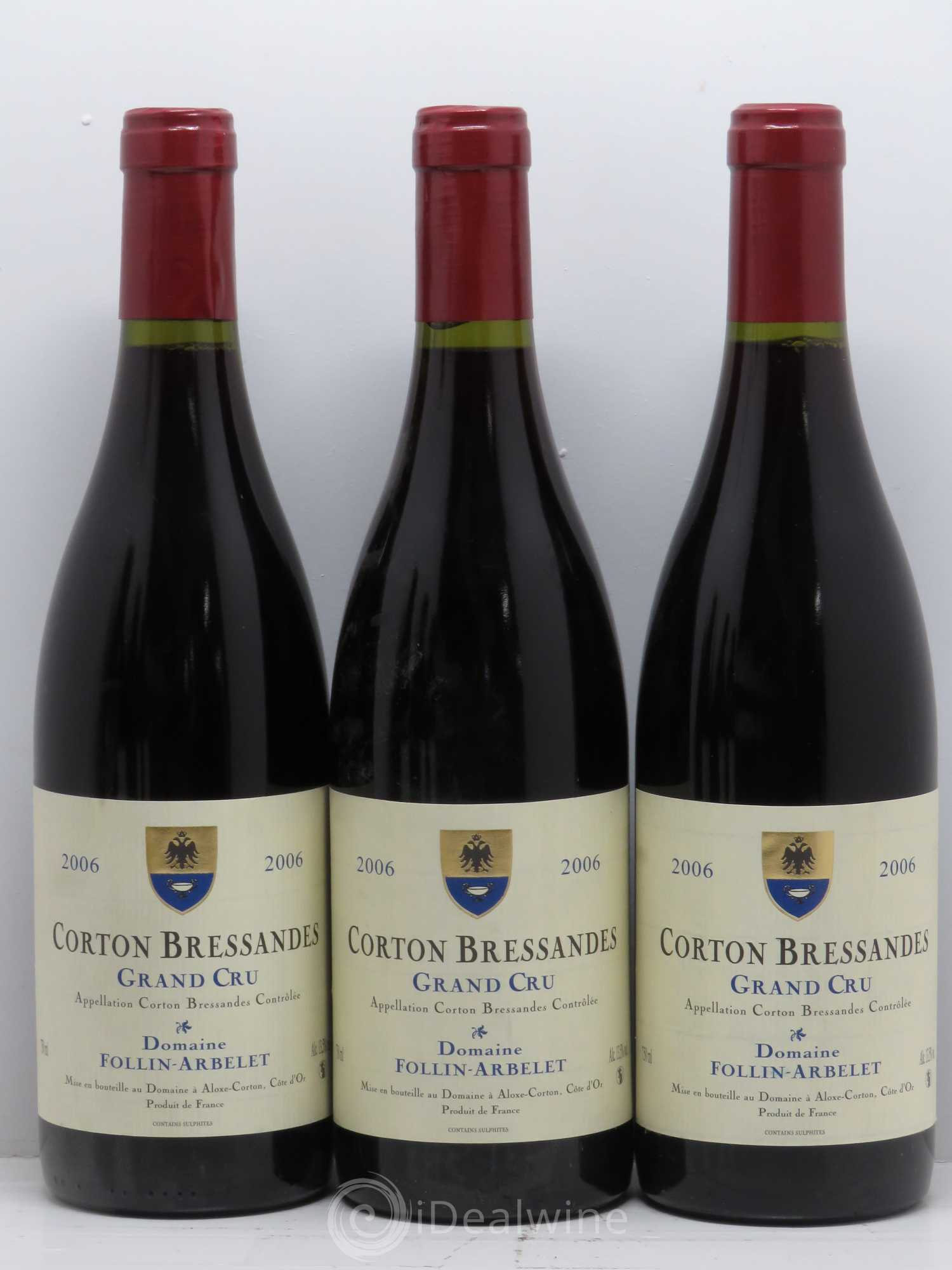 Corton Grand Cru Bressandes Follin-Arbelet (Domaine) 2006 - Lot de 6 bouteilles - 1