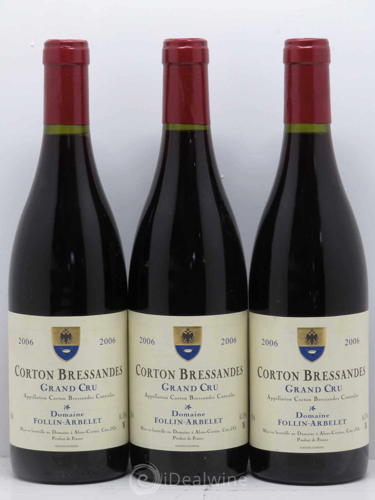 Corton Grand Cru Bressandes Follin-Arbelet (Domaine) 2006 - Lot de 6 bouteilles - 2