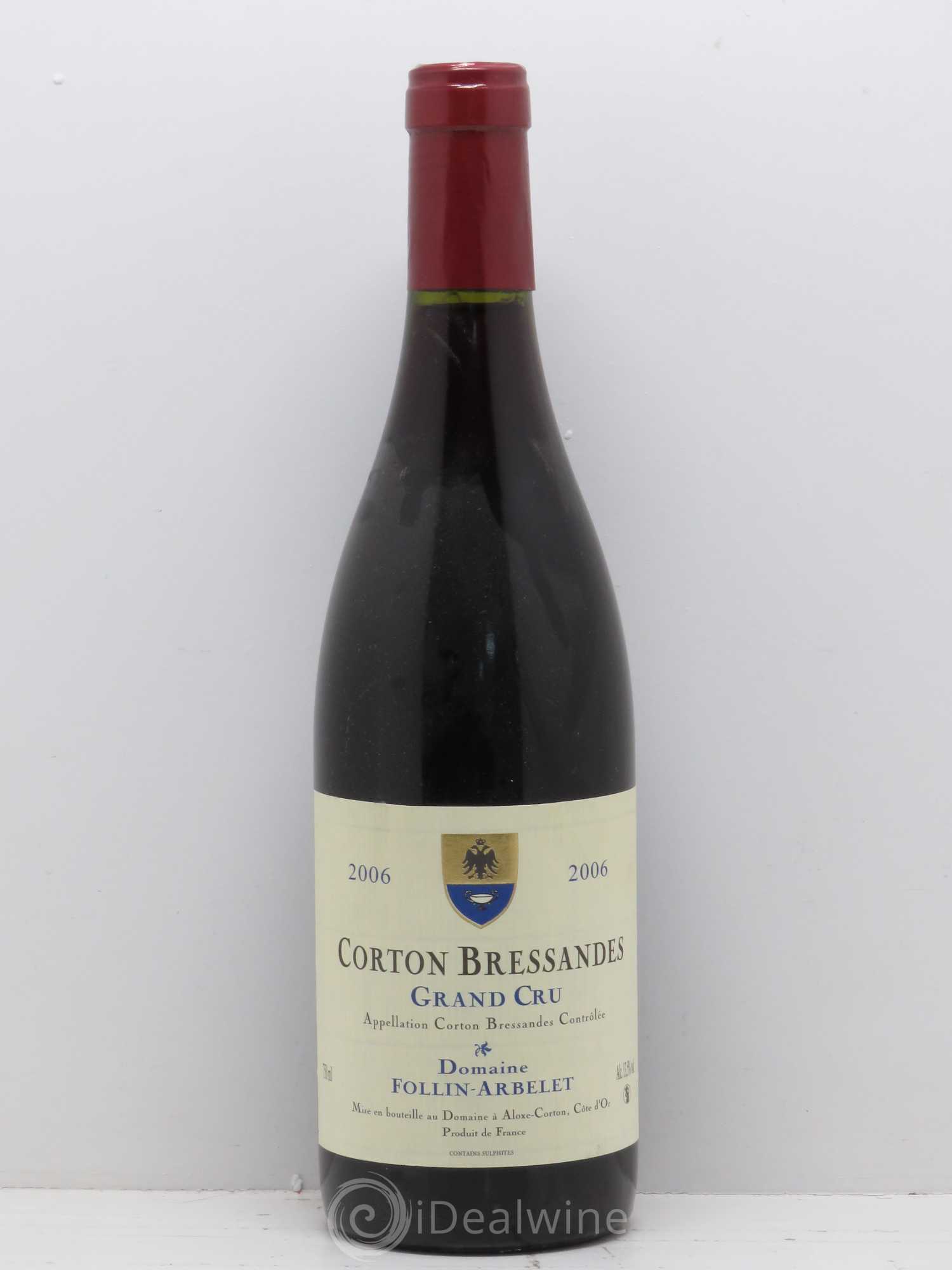 Corton Grand Cru Bressandes Follin-Arbelet (Domaine) 2006 - Lot de 1 bouteille - 0