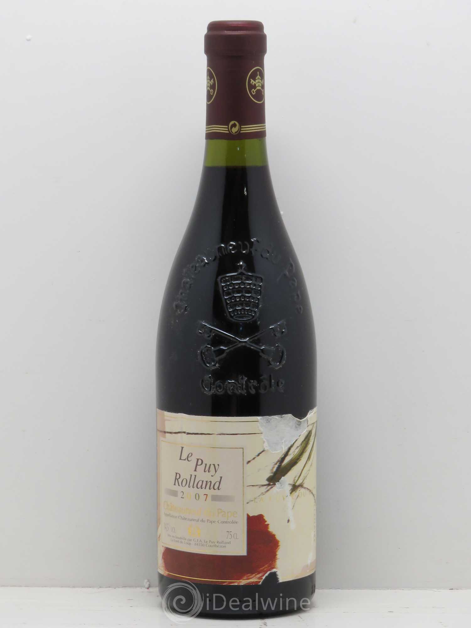 Châteauneuf-du-Pape Le Puy Rolland Cuvée Du 3ème Millénaire Château De La Font du Loup 2007 - Posten von 1 Flasche - 0