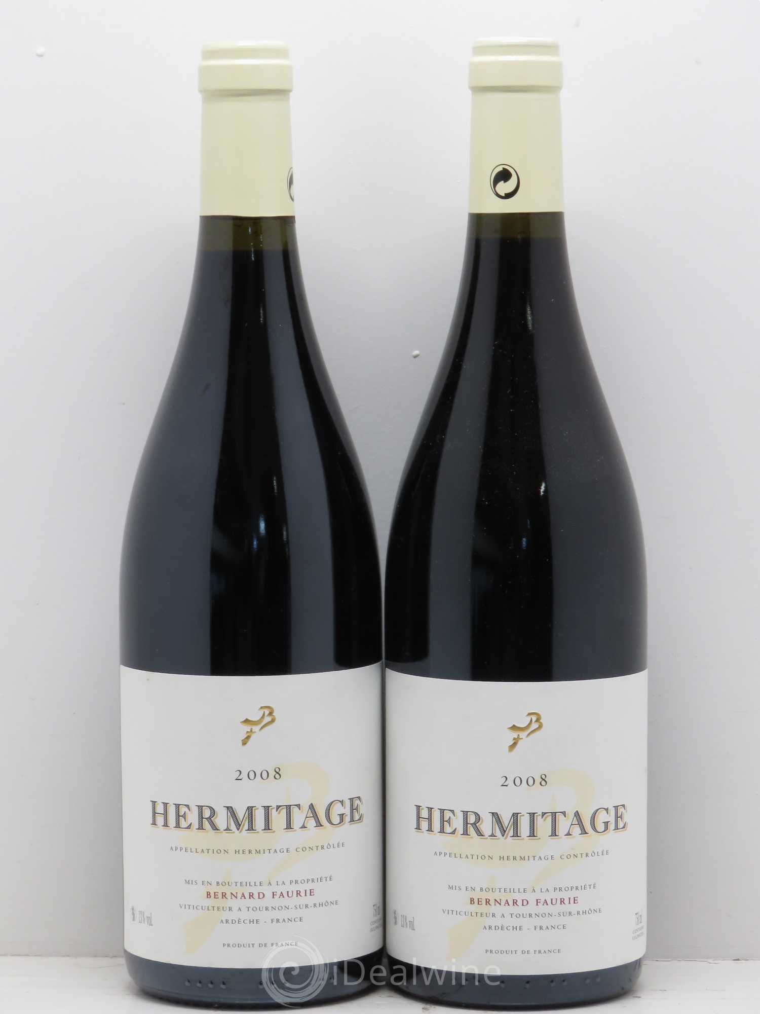Hermitage Greffieux Bessards Bernard Faurie 2008 - Posten von 2 Flaschen - 0