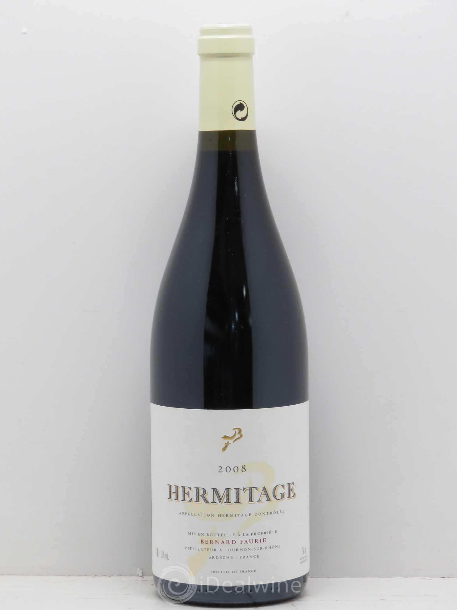 Hermitage Greffieux Bessards Bernard Faurie 2008 - Posten von 1 Flasche - 0