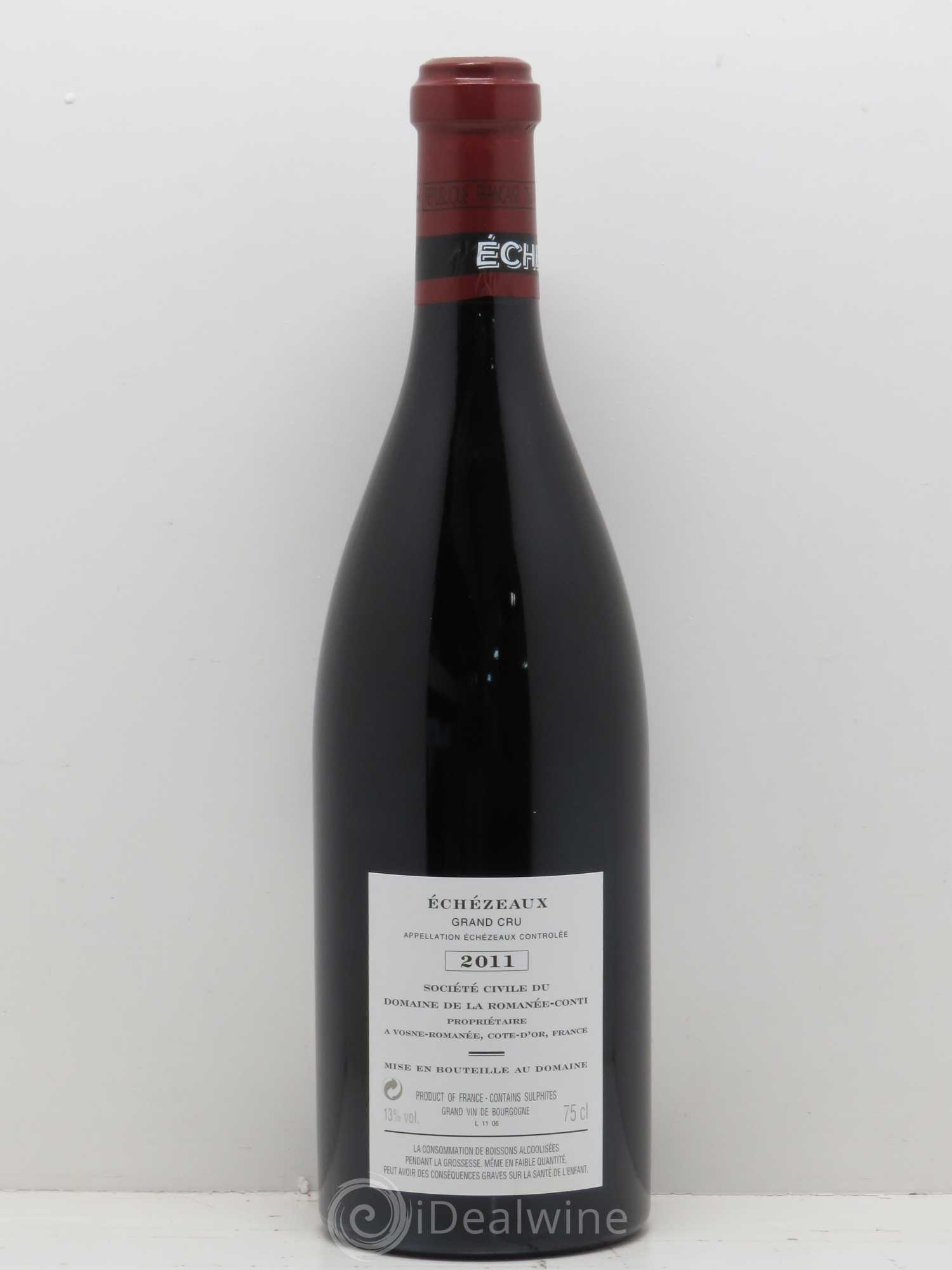 Echezeaux Grand Cru Domaine de la Romanée-Conti 2011 - Lot de 1 bouteille - 1