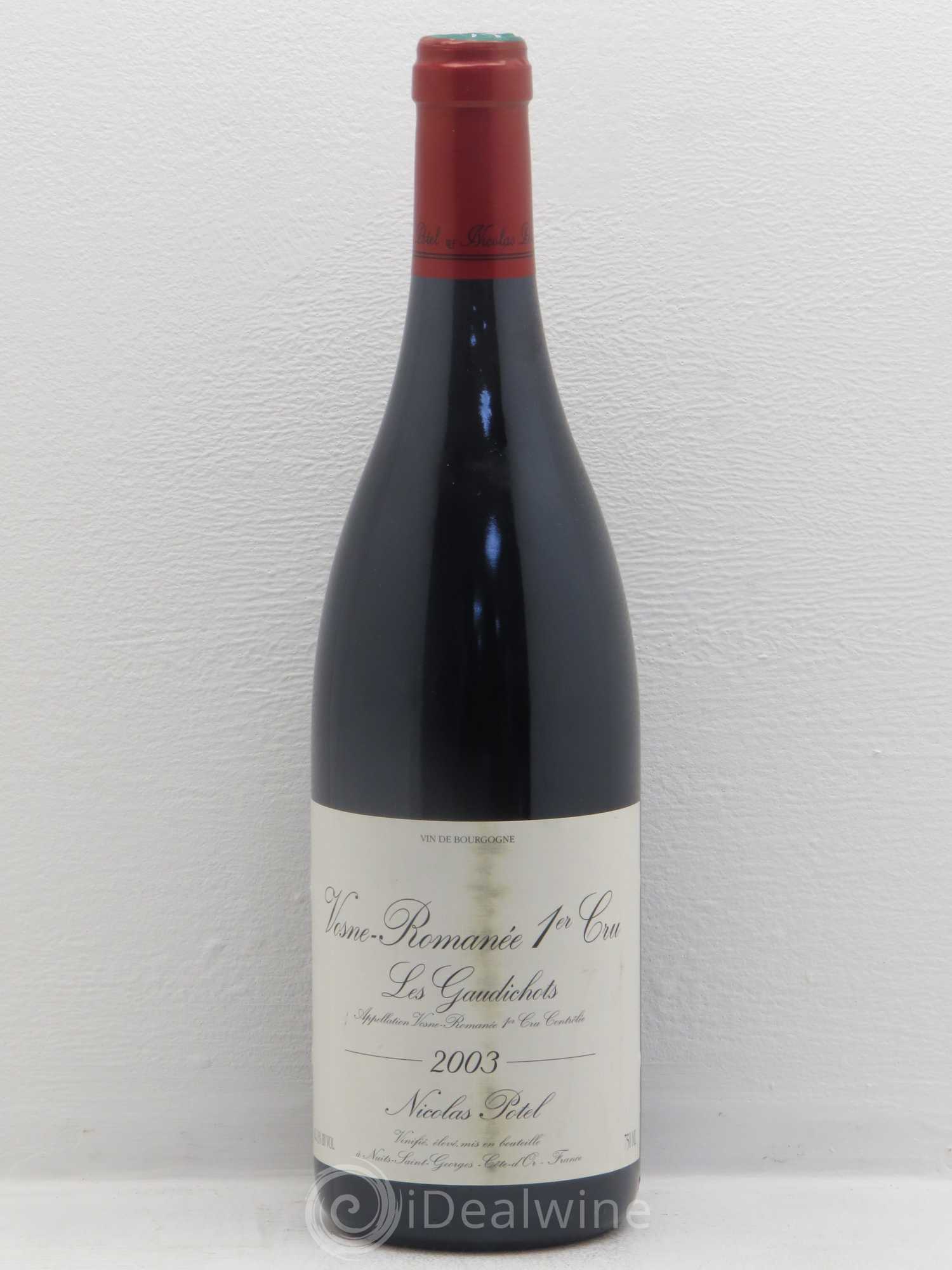 Vosne-Romanée 1er Cru Les Gaudichots Nicolas Potel 2003 - Posten von 1 Flasche - 0