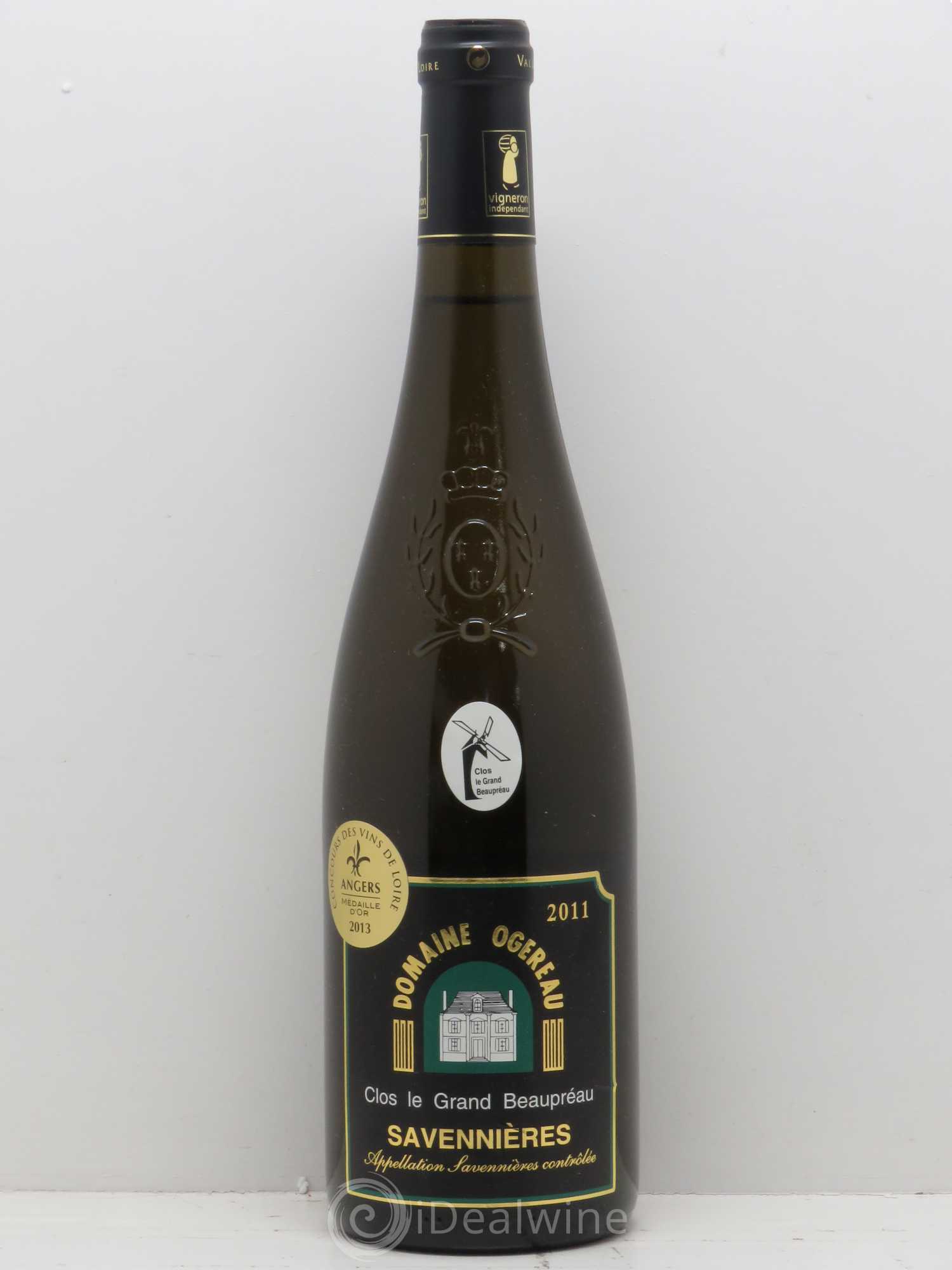 Savennières Clos Le Grand Beaupréau Domaine Ogereau 2011 - Posten von 1 Flasche - 0