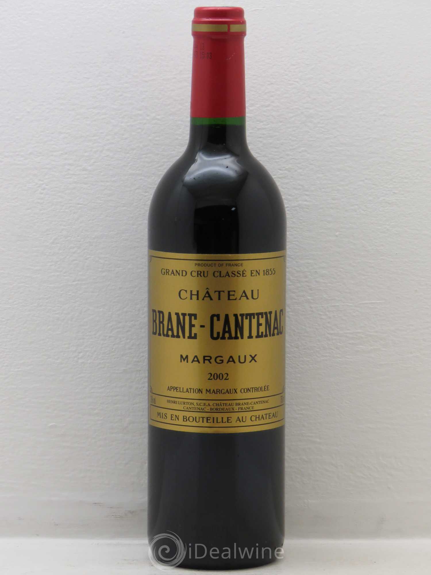 Château Brane Cantenac 2ème Grand Cru Classé 2002 - Lot de 1 bouteille - 0