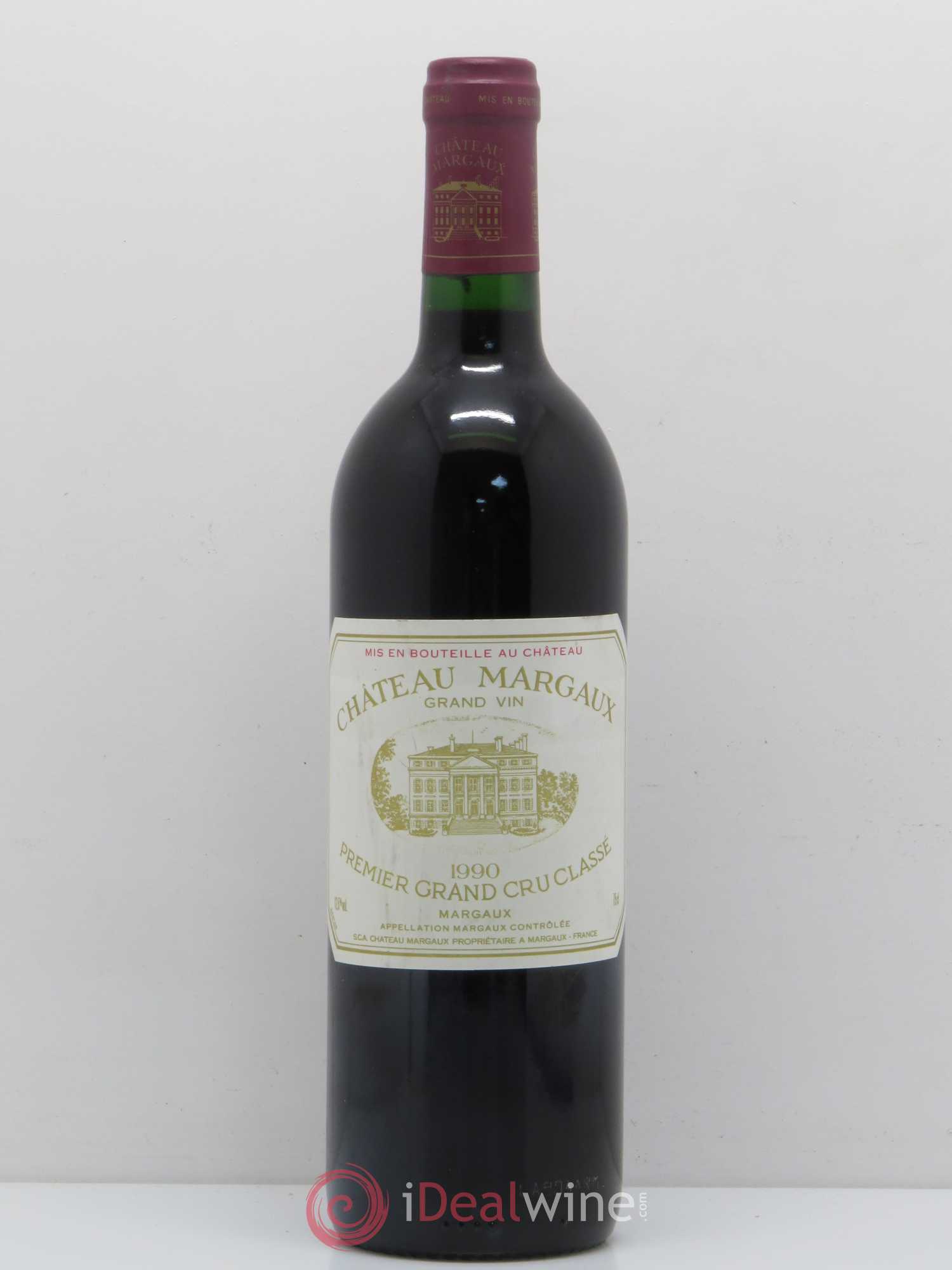 Château Margaux 1er Grand Cru Classé 1990 - Lot de 1 bouteille - 0