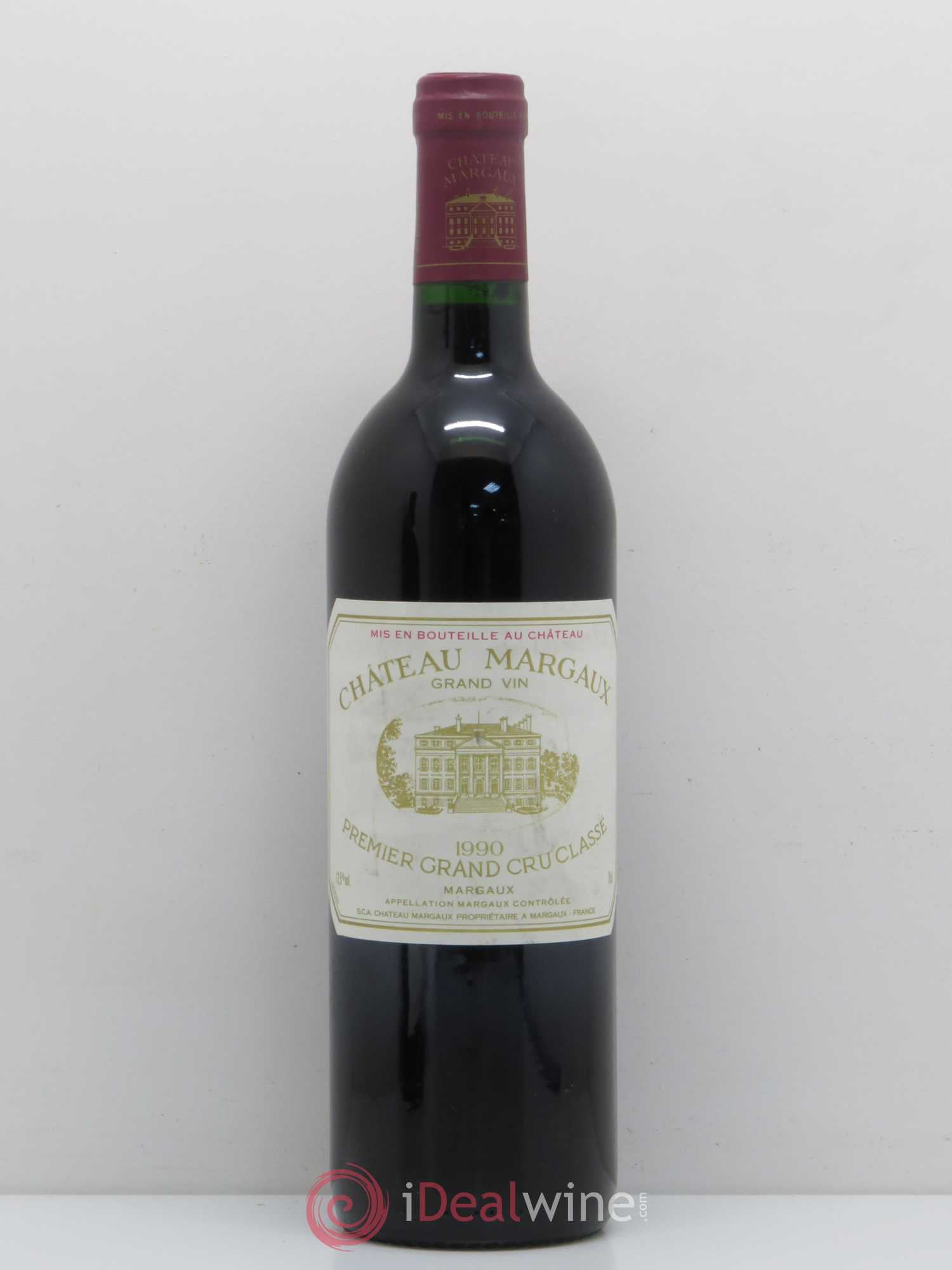 Château Margaux 1er Grand Cru Classé 1990 - Lot de 1 bouteille - 0