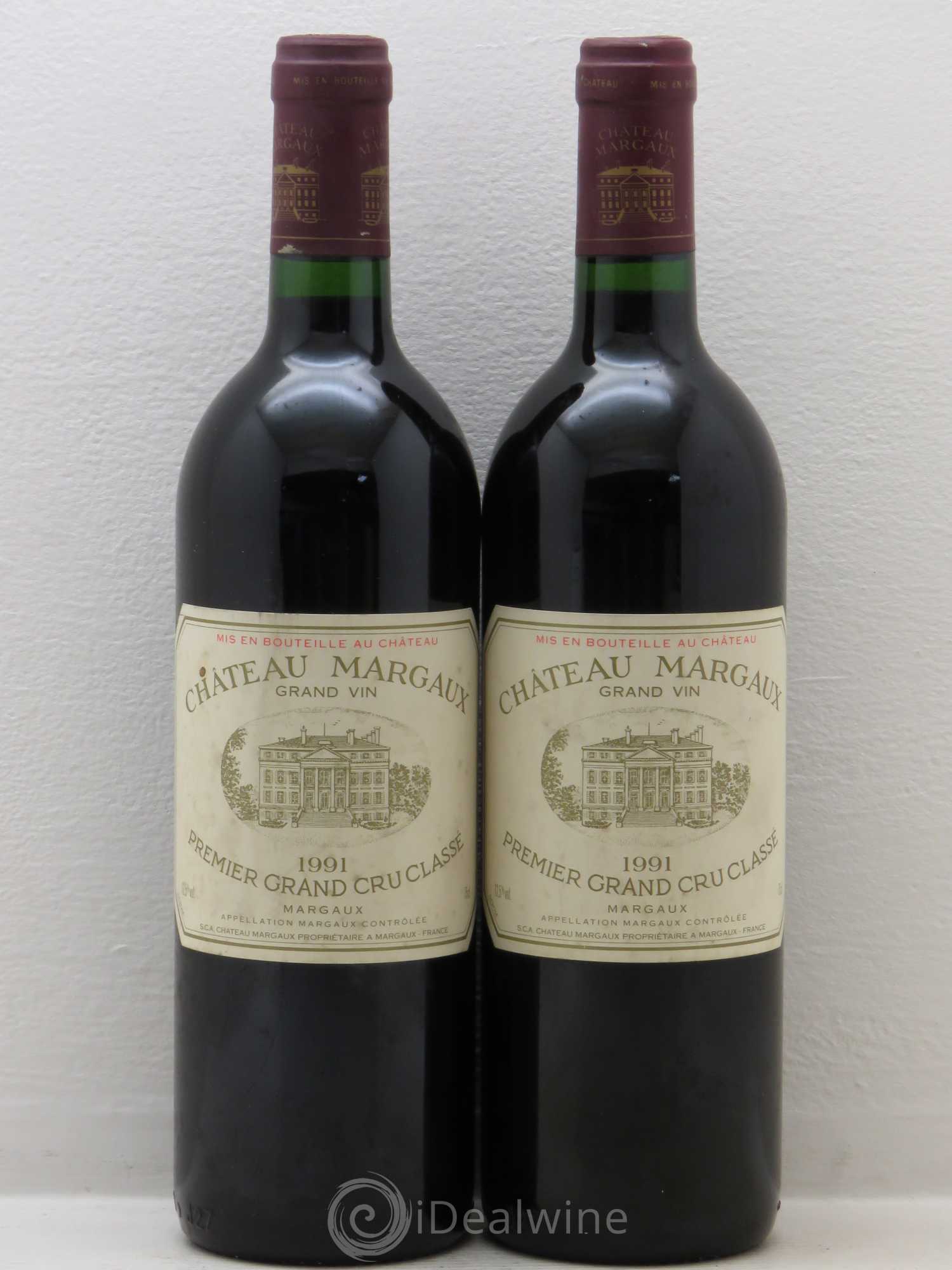 Château Margaux 1er Grand Cru Classé 1991 - Lot de 2 bouteilles - 0