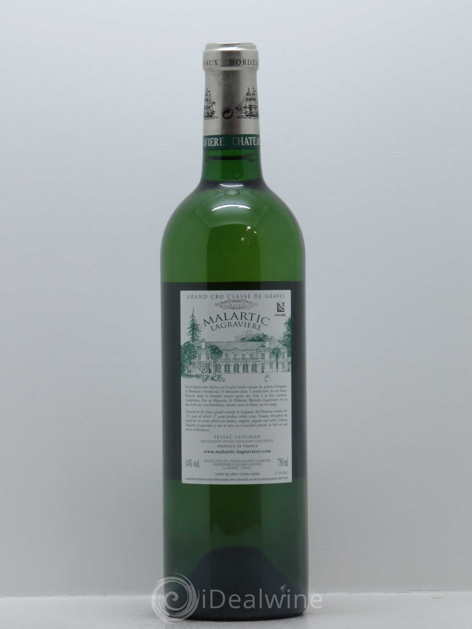 Château Malartic-Lagravière Cru Classé de Graves 2008 - Lot de 1 bouteille - 1