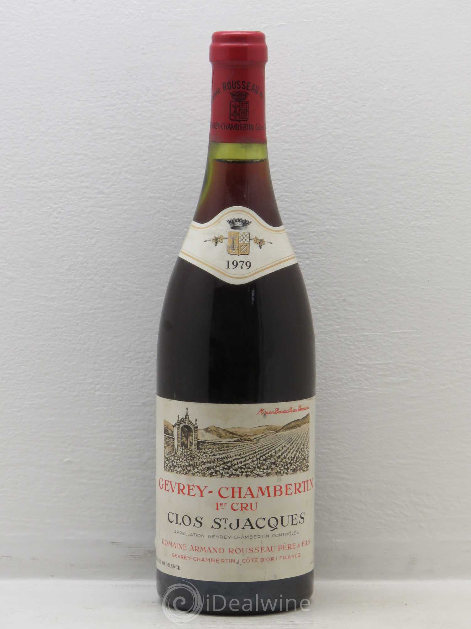 Gevrey-Chambertin 1er Cru Clos Saint-Jacques Armand Rousseau (Domaine) 1979 - Lot de 1 bouteille - 0