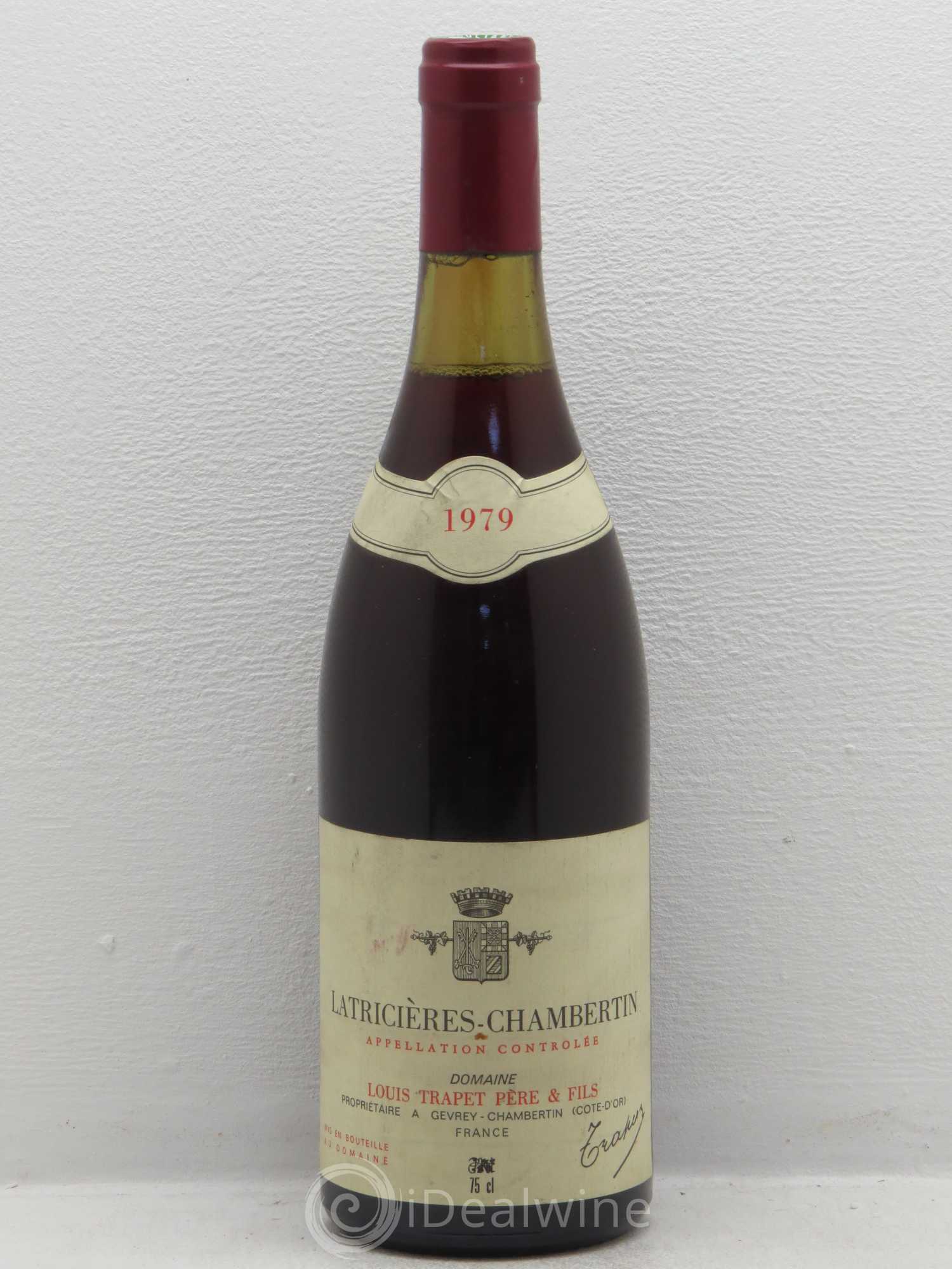 Latricières-Chambertin Grand Cru Domaine Trapet 1979 - Lot de 1 bouteille - 0
