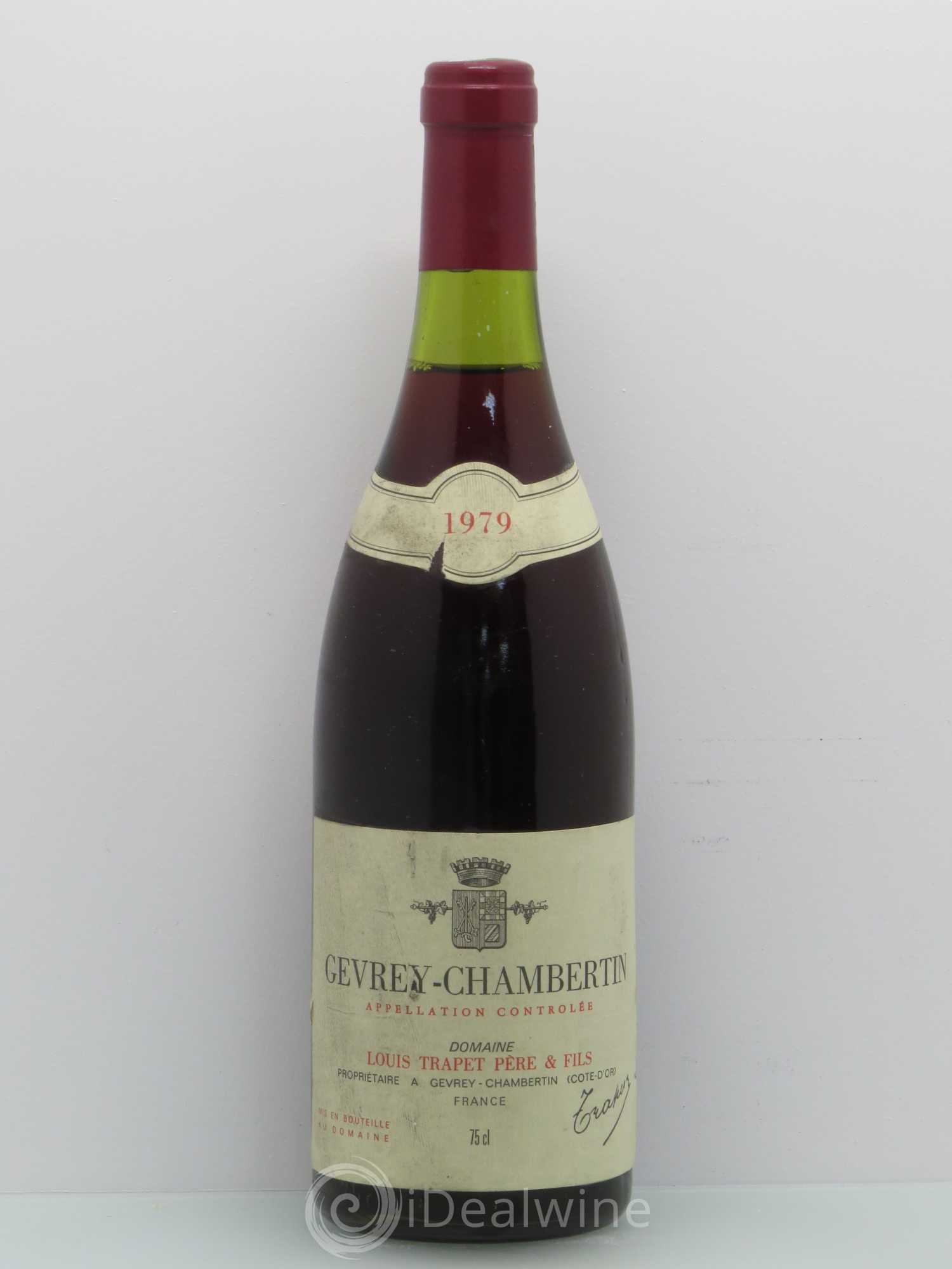 Gevrey-Chambertin Domaine Trapet 1979 - Lot de 1 bouteille - 0