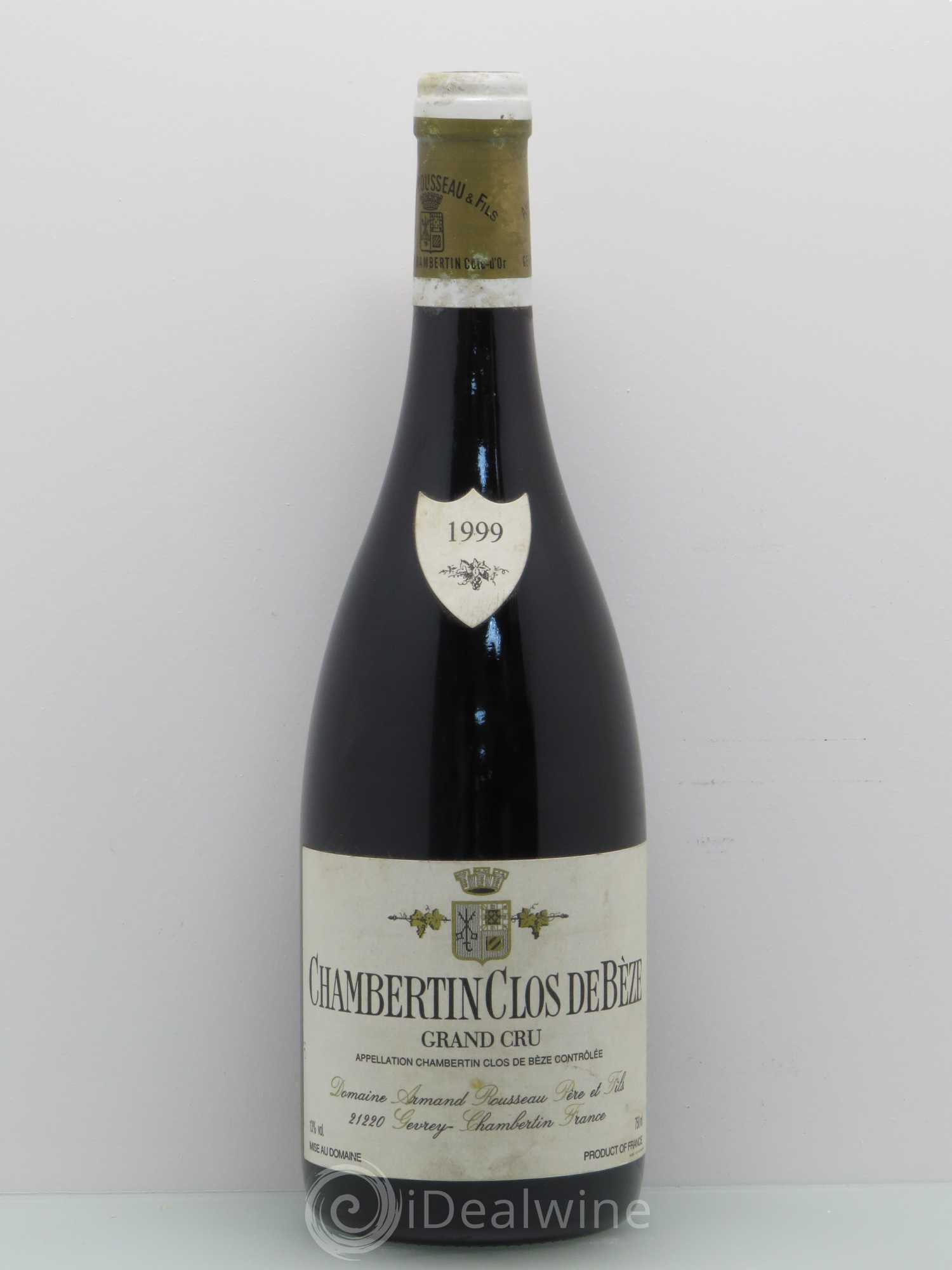 Chambertin Clos de Bèze Grand Cru Armand Rousseau (Domaine) 1999 - Lot de 1 bouteille - 0
