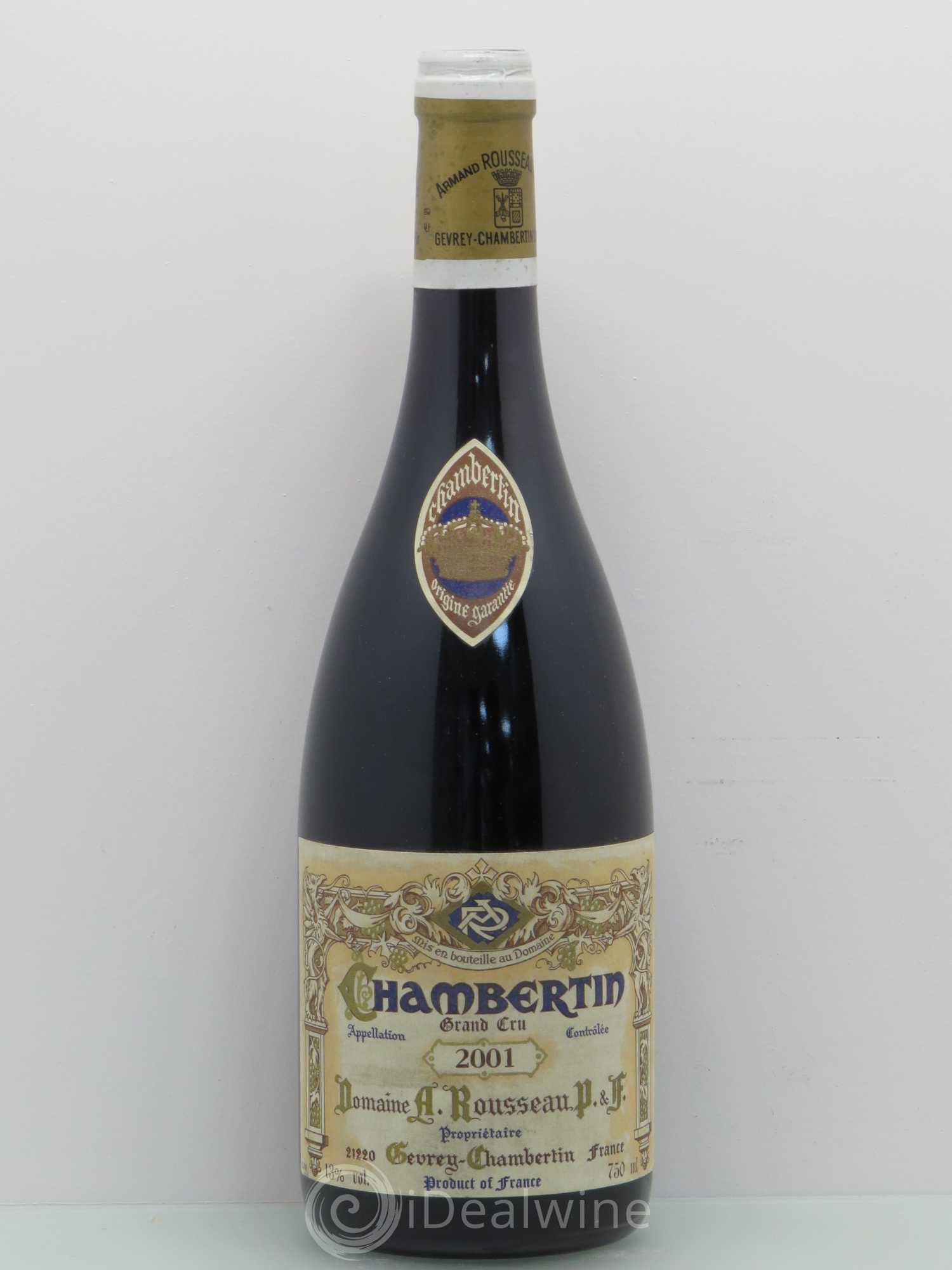 Chambertin Grand Cru Armand Rousseau (Domaine) 2001 - Lot de 1 bouteille - 0