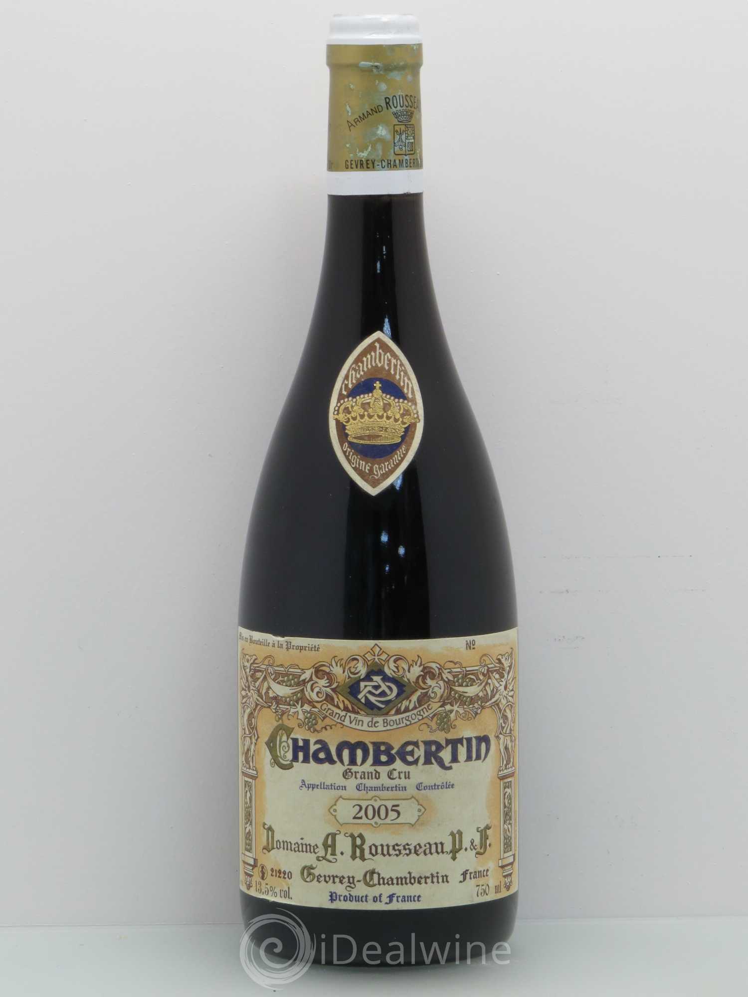 Chambertin Grand Cru Armand Rousseau (Domaine) 2005 - Lot de 1 bouteille - 0