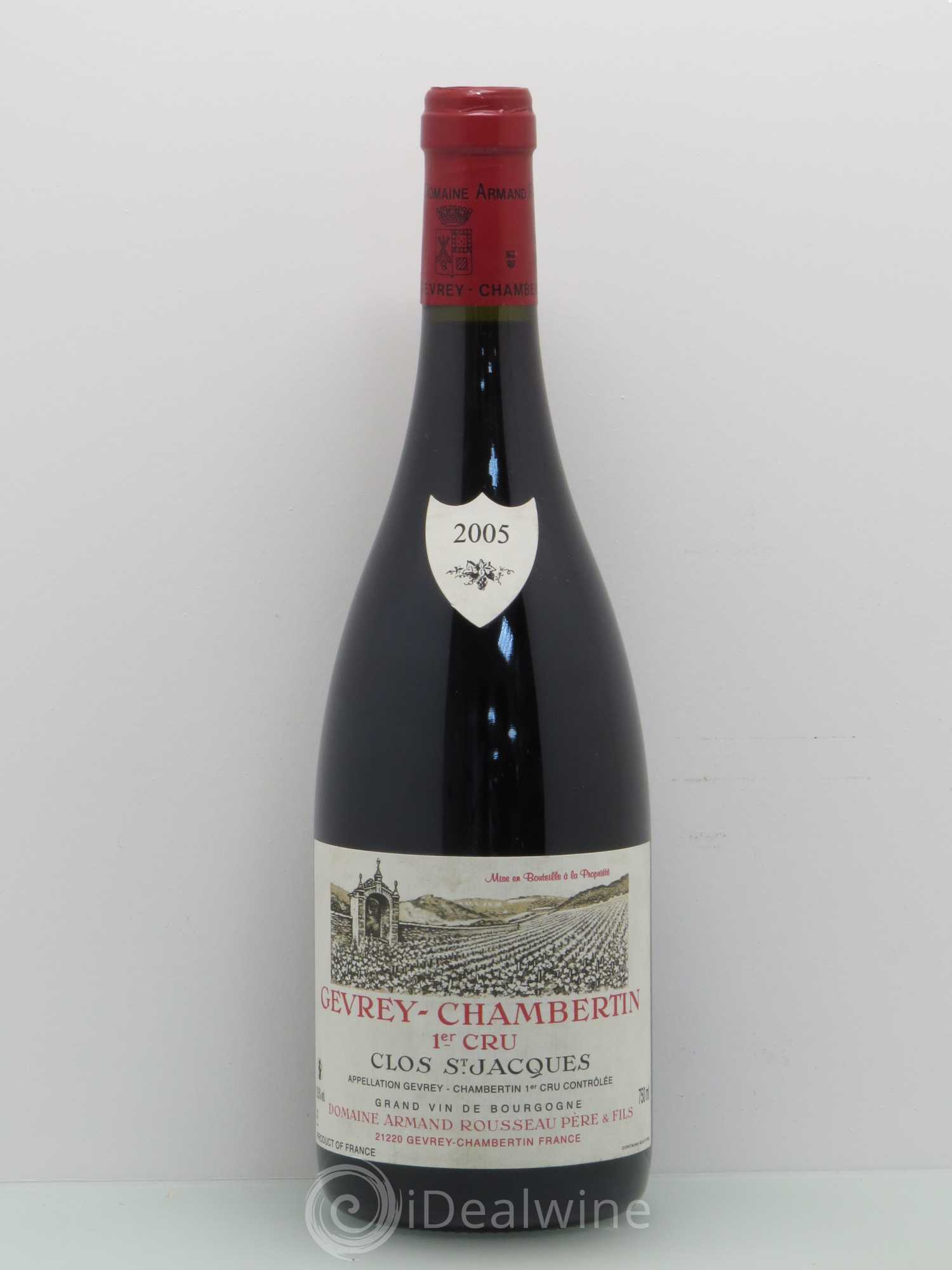 Gevrey-Chambertin 1er Cru Clos Saint-Jacques Armand Rousseau (Domaine) 2005 - Lot de 1 bouteille - 0