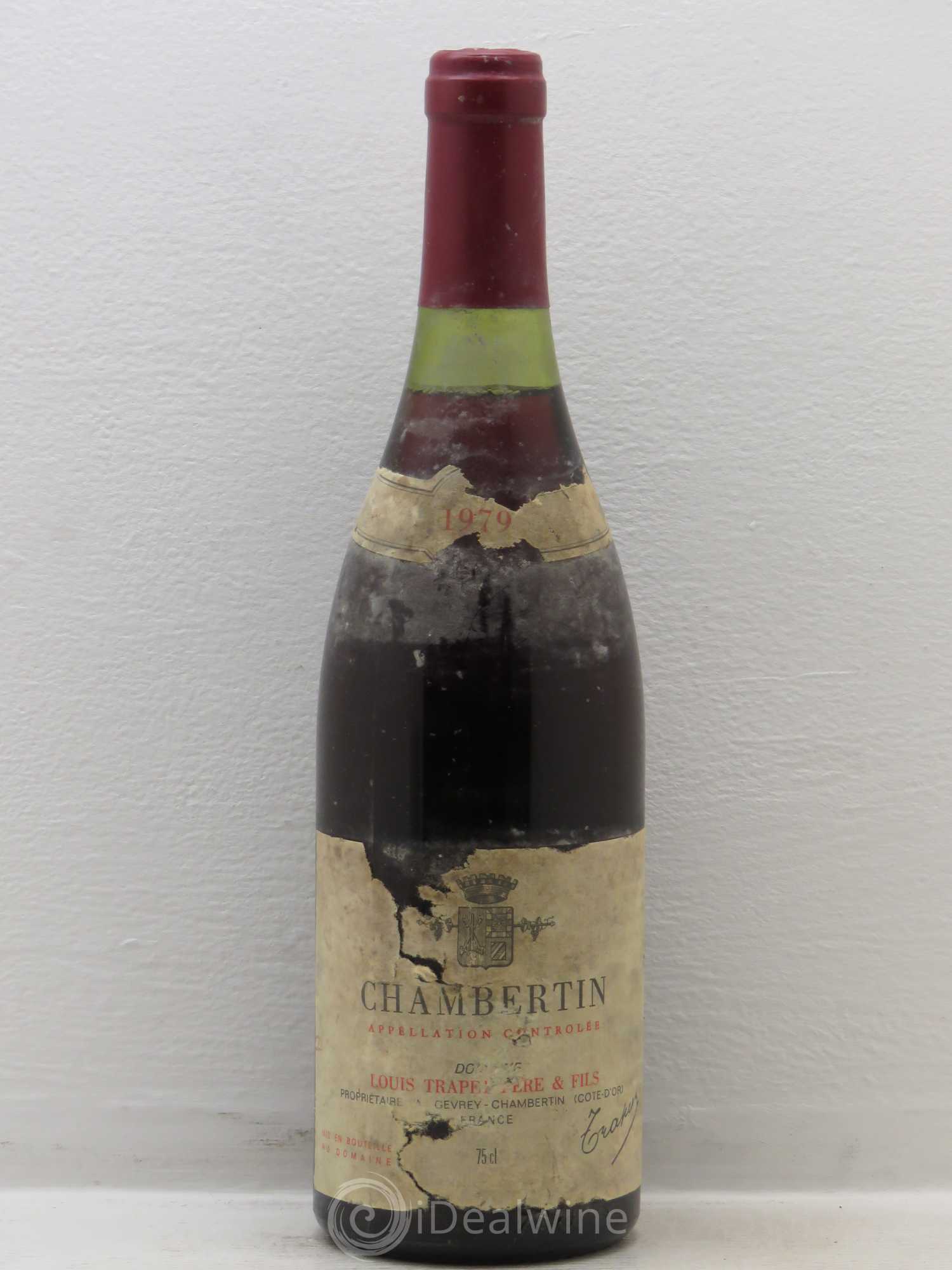 Chambertin Grand Cru Domaine Trapet 1979 - Lot de 1 bouteille - 0