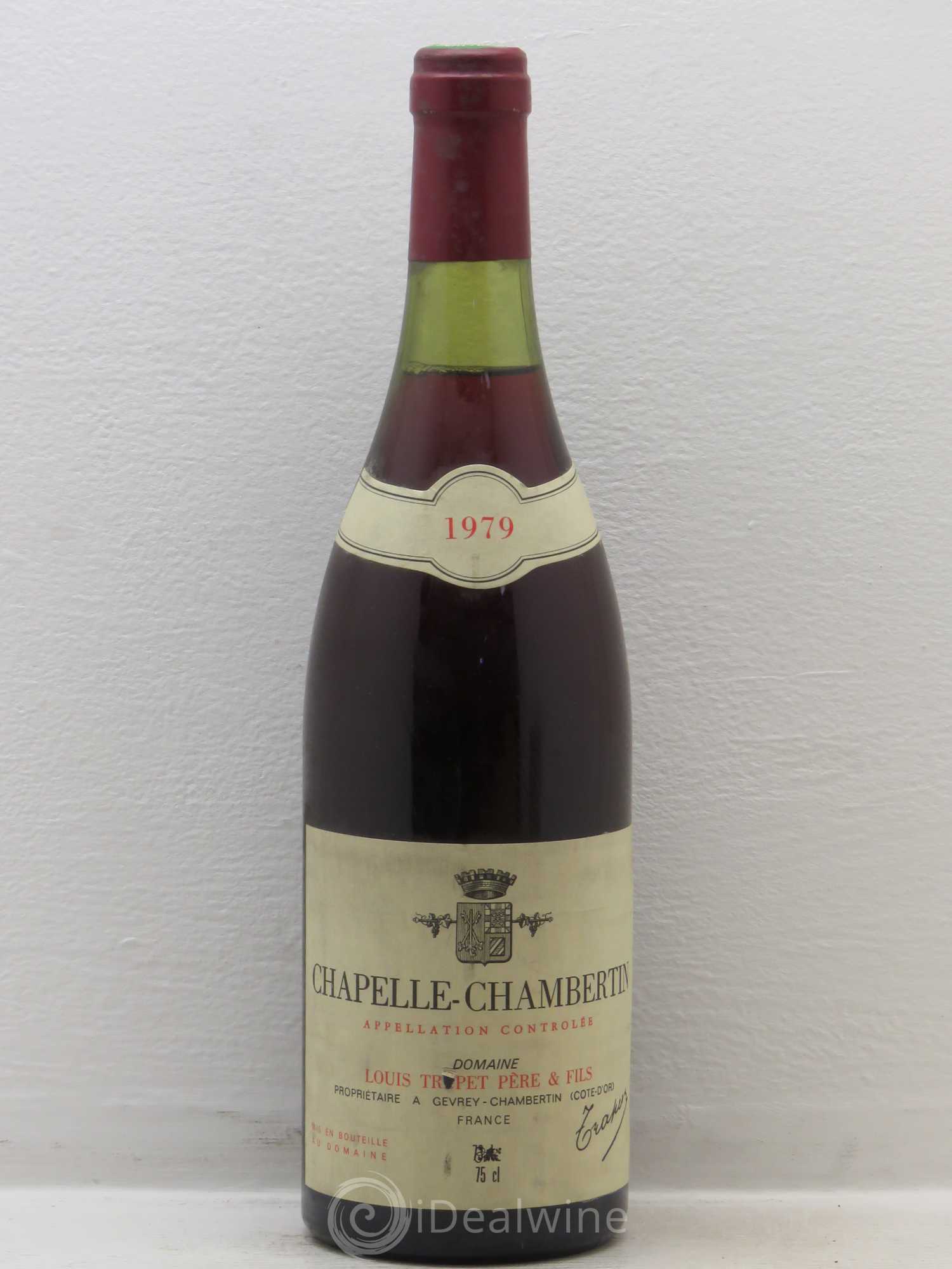 Chapelle-Chambertin Grand Cru Domaine Trapet 1979 - Lot de 1 bouteille - 0