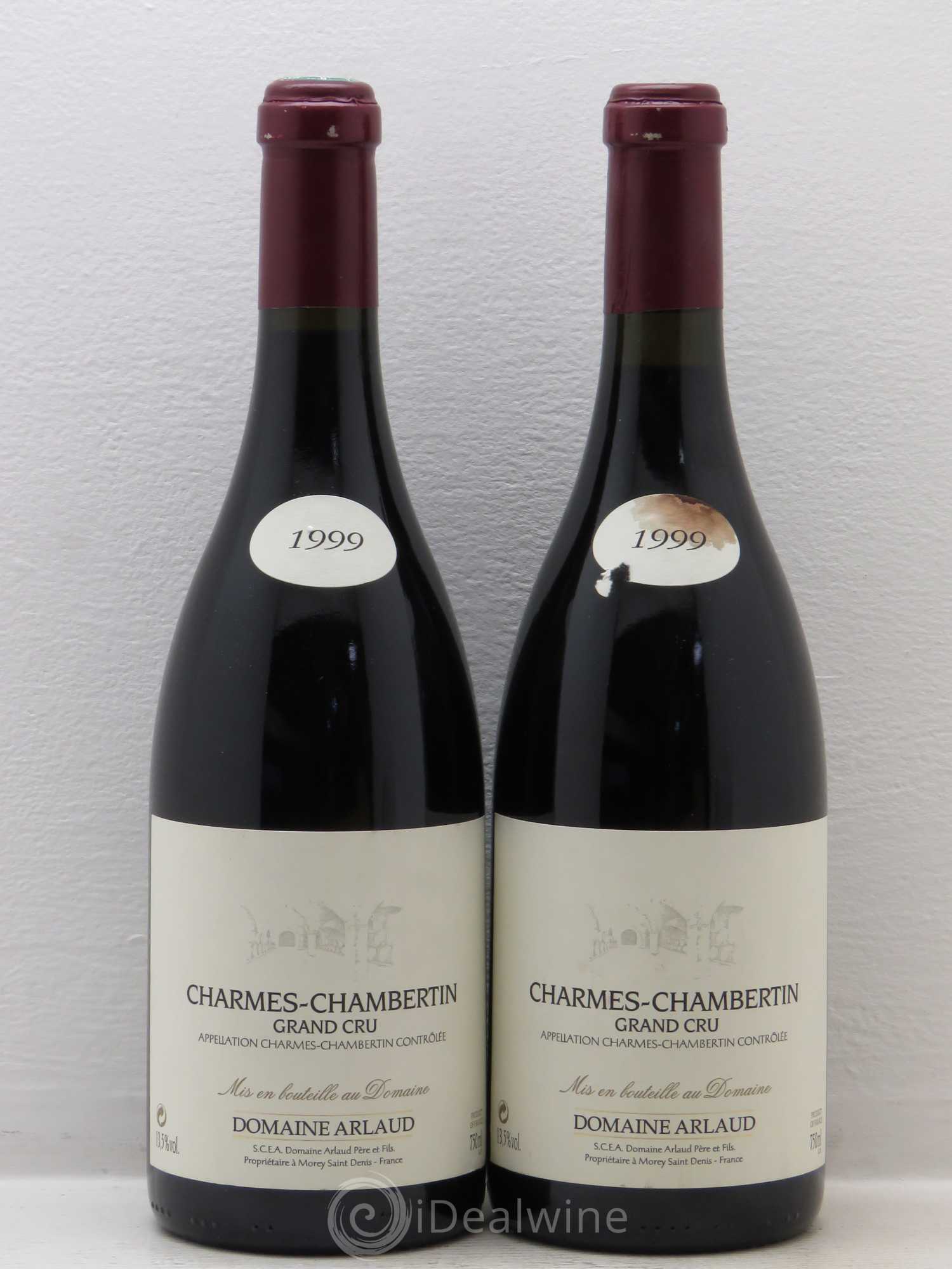 Charmes-Chambertin Grand Cru Arlaud 1999 - Lot de 2 bouteilles - 0