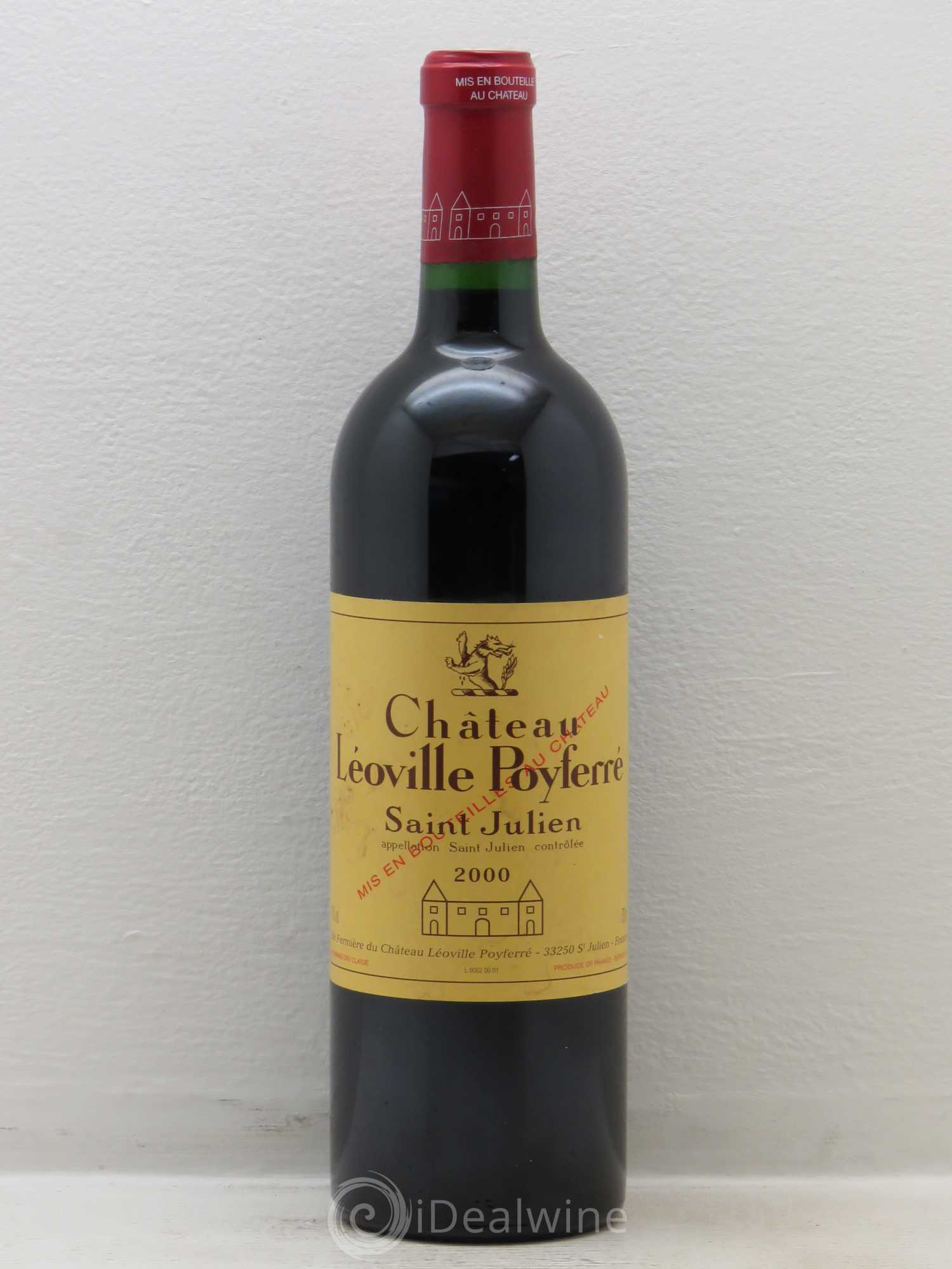 Château Léoville Poyferré 2ème Grand Cru Classé 2000 - Lot de 1 bouteille - 0
