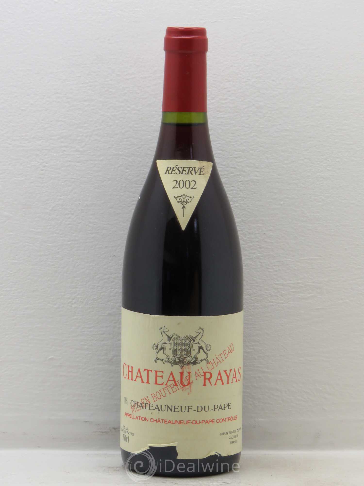 Châteauneuf-du-Pape Château Rayas Emmanuel Reynaud 2002 - Lot de 1 bouteille - 0