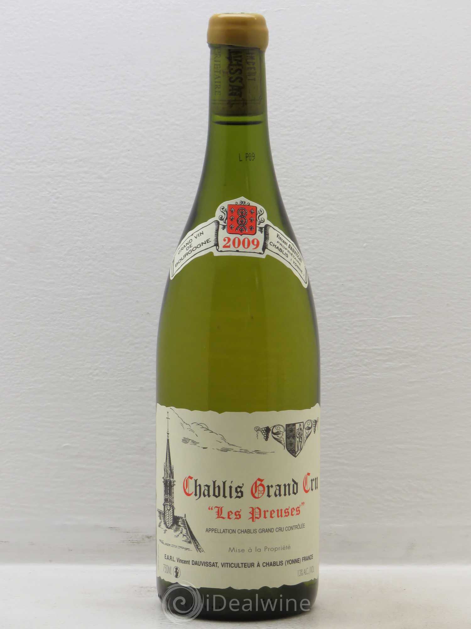 Chablis Grand Cru Les Preuses Vincent Dauvissat (Domaine) 2009 - Lot de 1 bouteille - 0