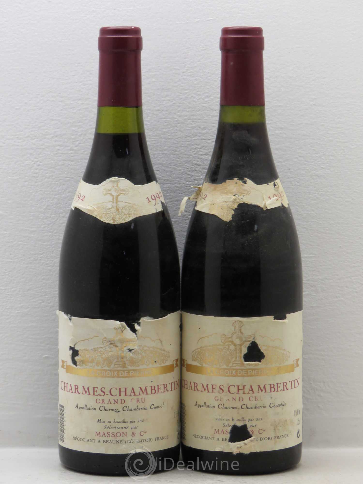 Charmes-Chambertin Grand Cru La Croix de Pierre Masson 1992 - Posten von 2 Flaschen - 0