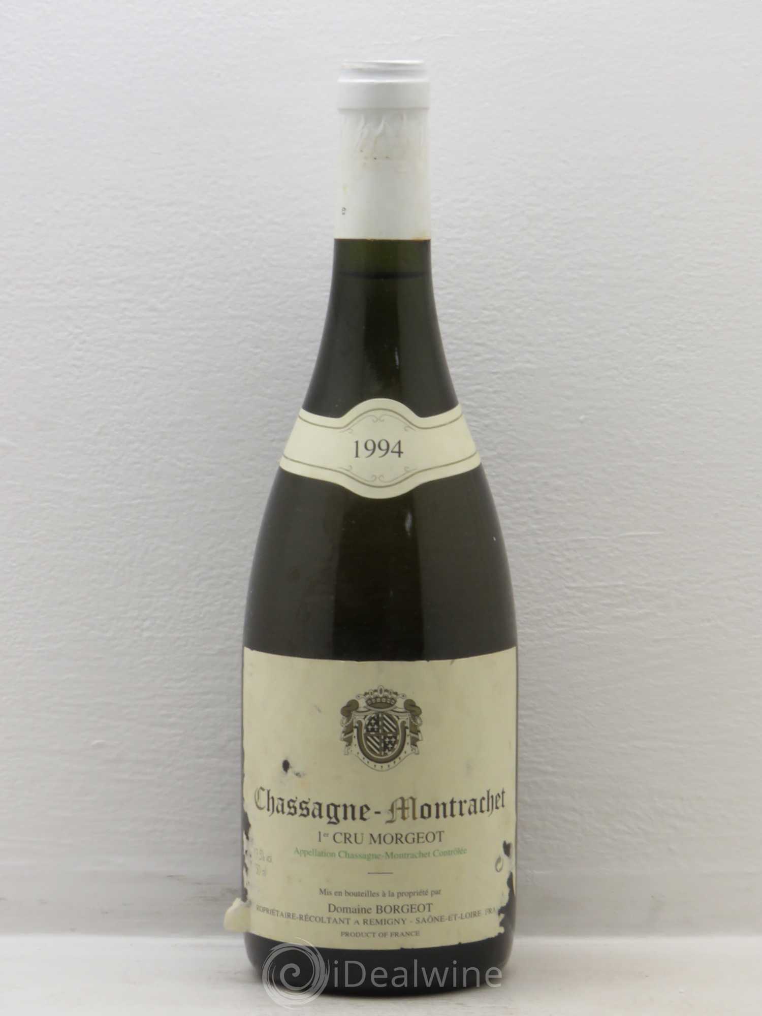 Chassagne-Montrachet 1er Cru Morgeot Domaine Borgeot 1994 - Posten von 1 Flasche - 0