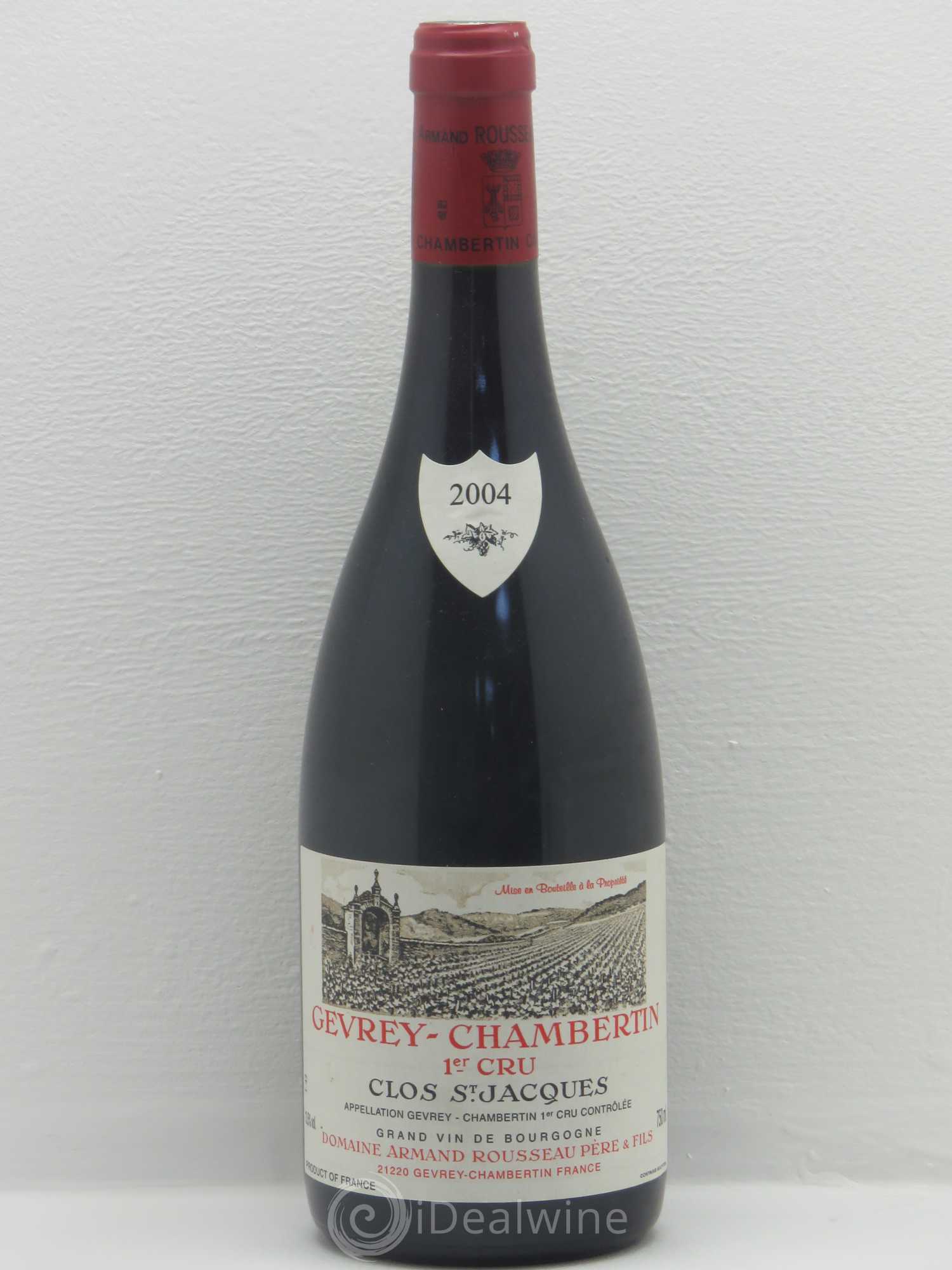 Gevrey-Chambertin 1er Cru Clos Saint-Jacques Armand Rousseau (Domaine) 2004 - Lot de 1 bouteille - 0