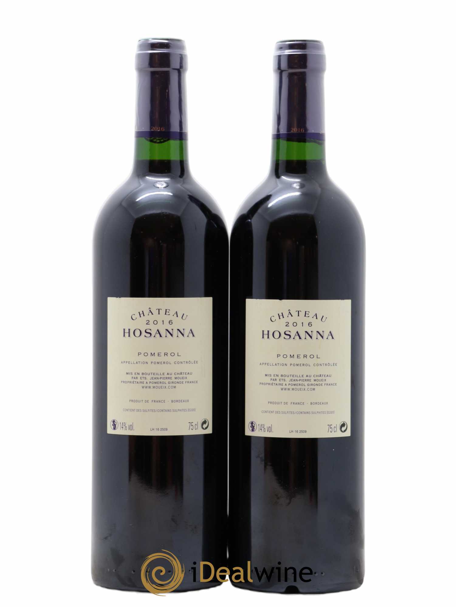 Château Hosanna 2016 - Lot de 2 bouteilles - 1