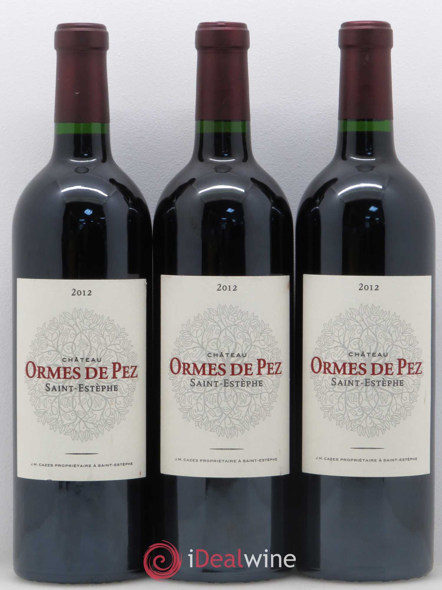 Château les Ormes de Pez 2012 - Lot de 3 bouteilles - 0