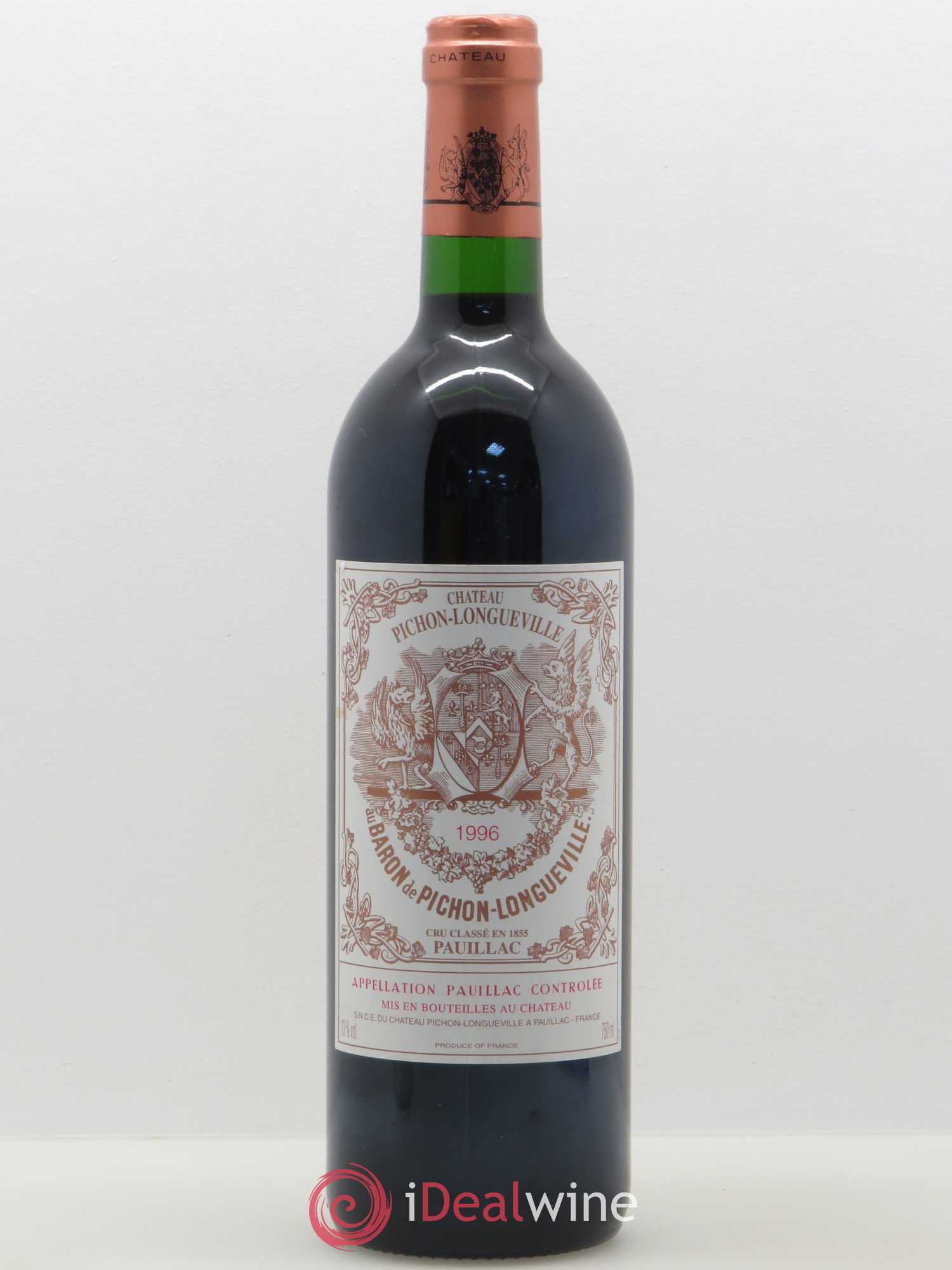 Pichon Longueville Baron 2ème Grand Cru Classé 1996 - Lot de 1 bouteille - 0