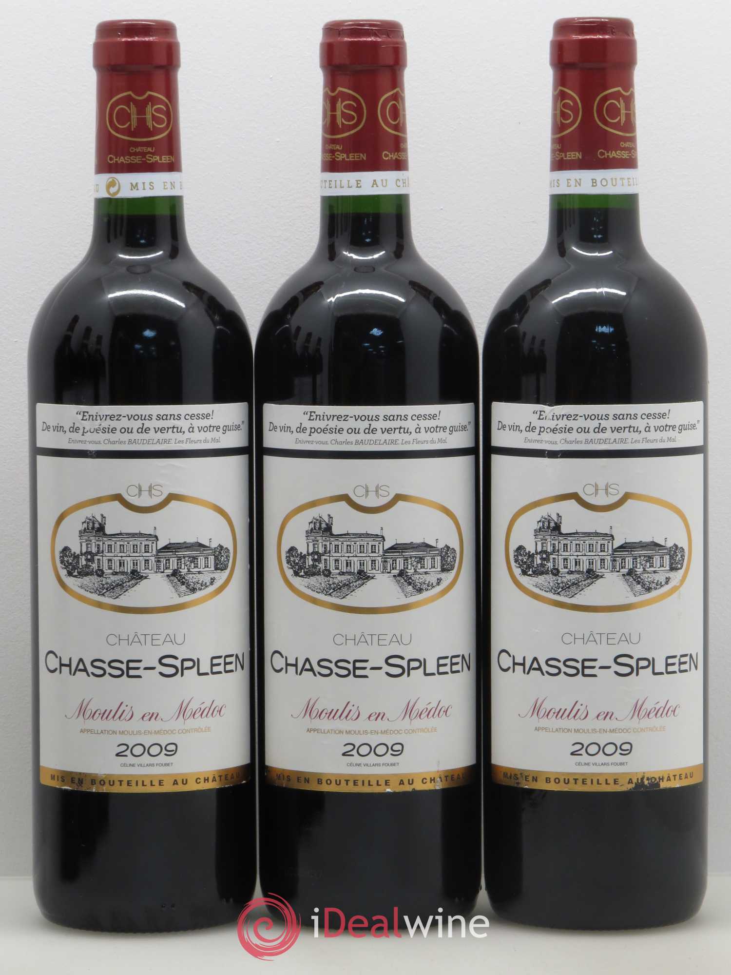 Château Chasse Spleen 2009 - Lot de 6 bouteilles - 2