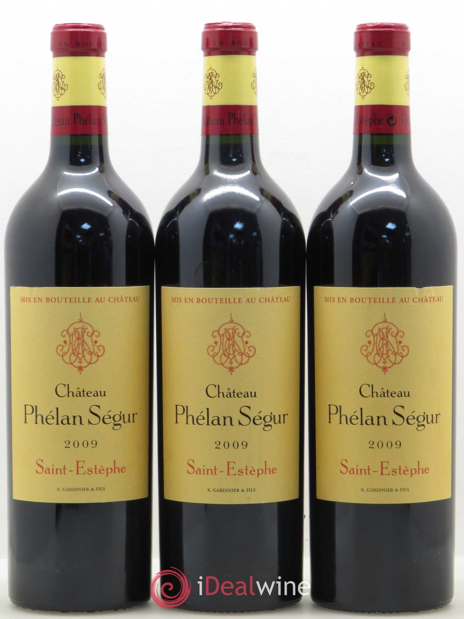Château Phélan Ségur 2009 - Lot de 3 bouteilles - 0