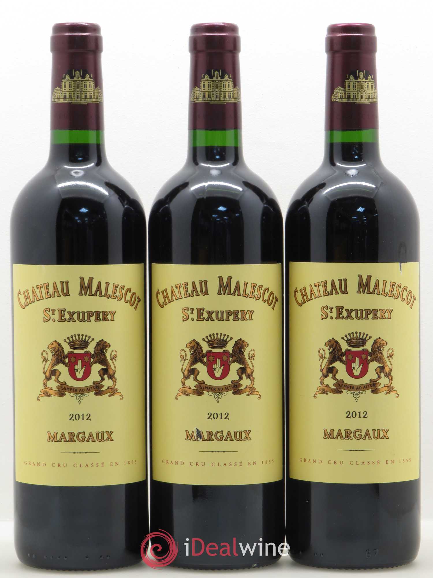 Château Malescot Saint-Exupéry 3ème Grand Cru Classé 2012 - Lot de 3 bouteilles - 0