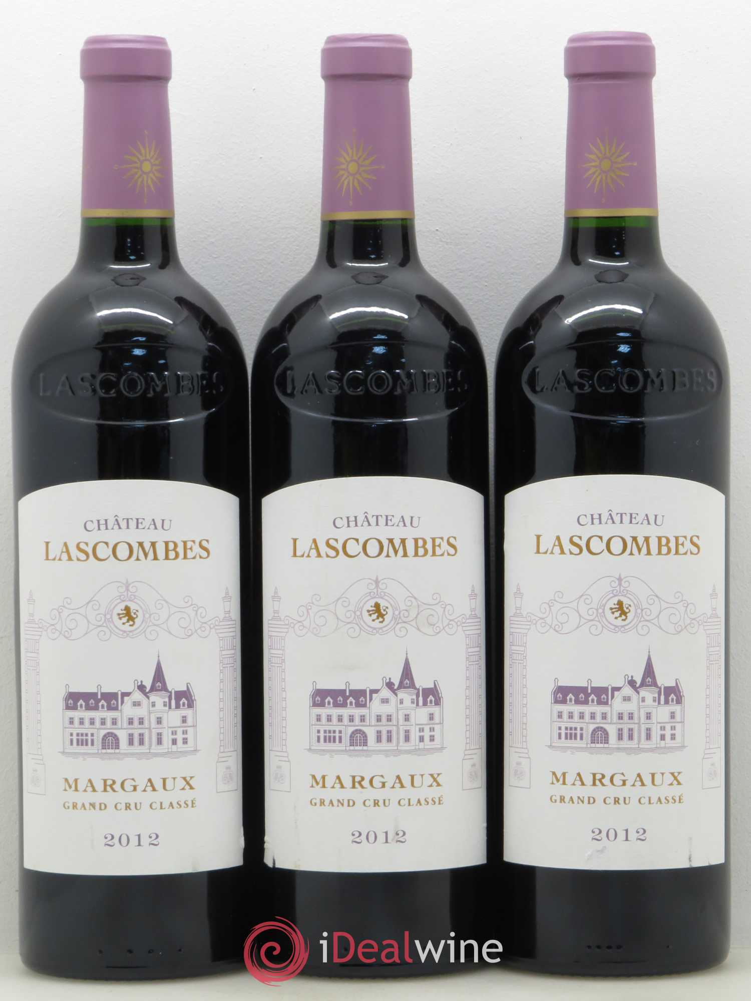 Château Lascombes 2ème Grand Cru Classé 2012 - Lot de 3 bouteilles - 0