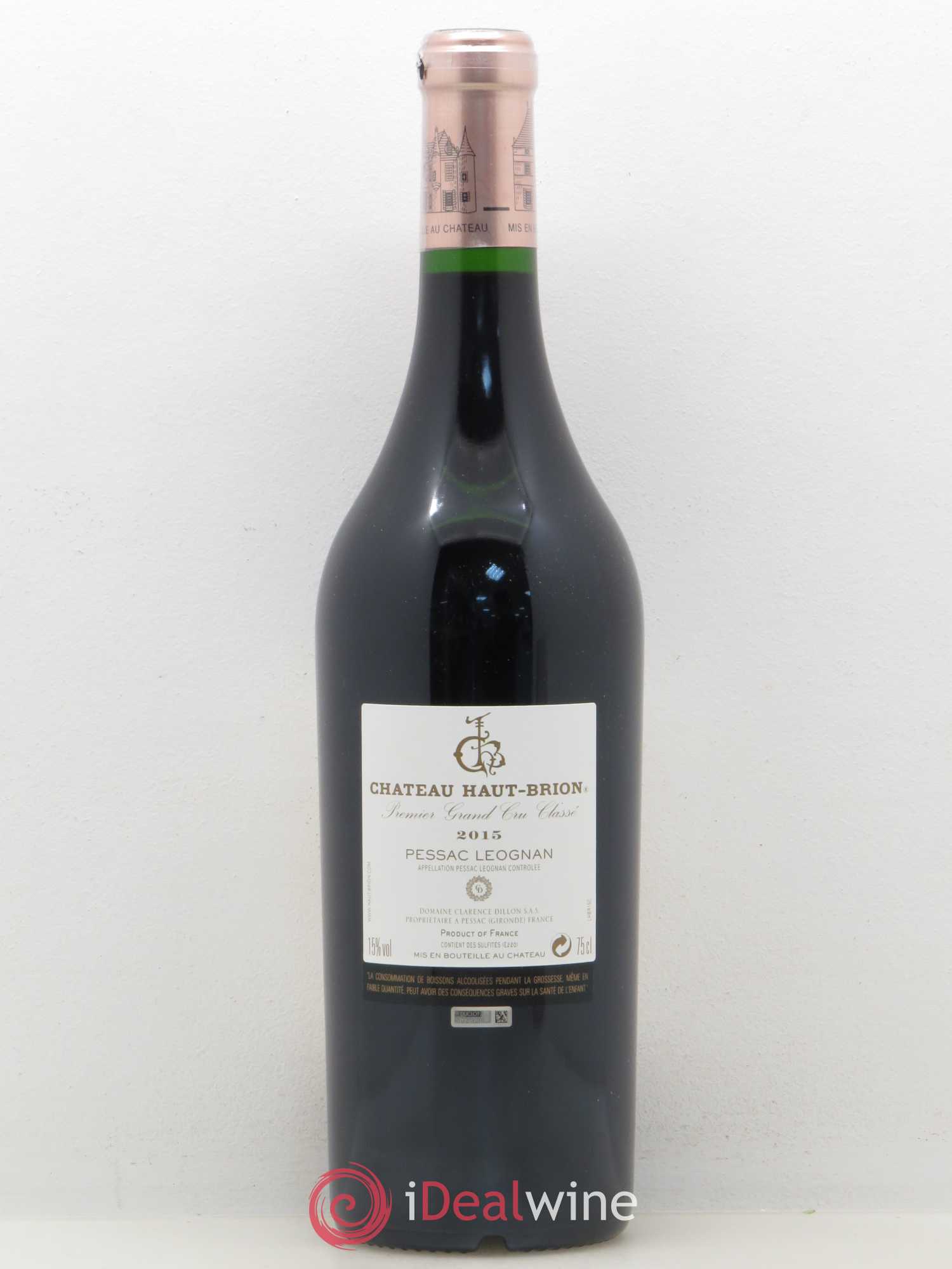 Château Haut Brion 1er Grand Cru Classé 2015 - Lot de 1 bouteille - 1